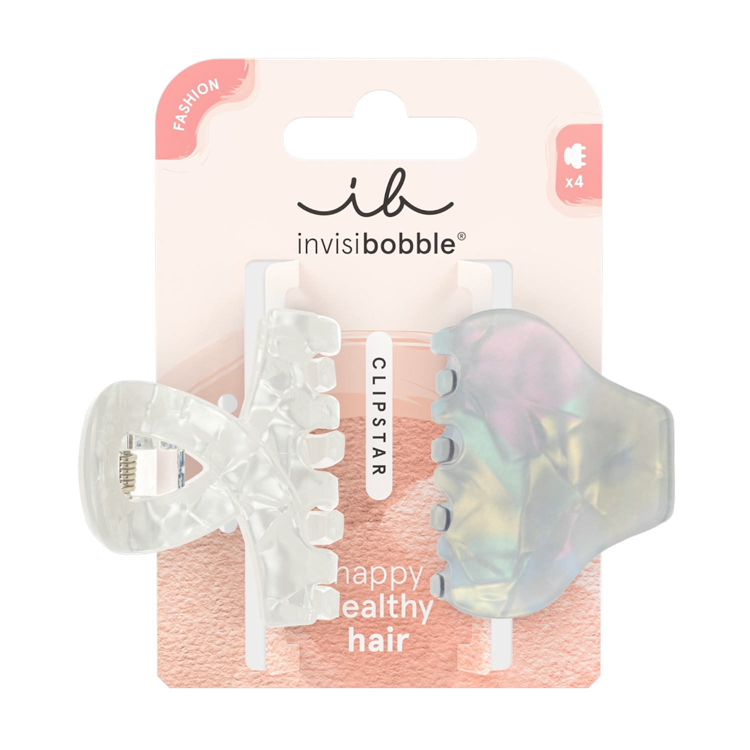 

Заколка-краб для волосся Invisibobble Clipstar M Pearly Frost, 2 шт