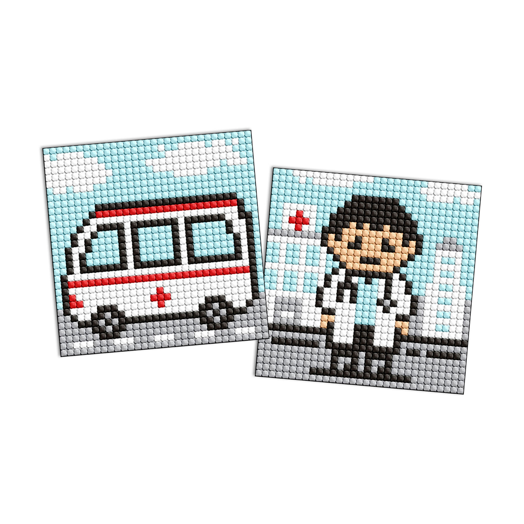 

Алмазна мозаїка на самоклейній основі Ideyka Професії. Лікар, 9*9 см, 2 шт (AMS1100)