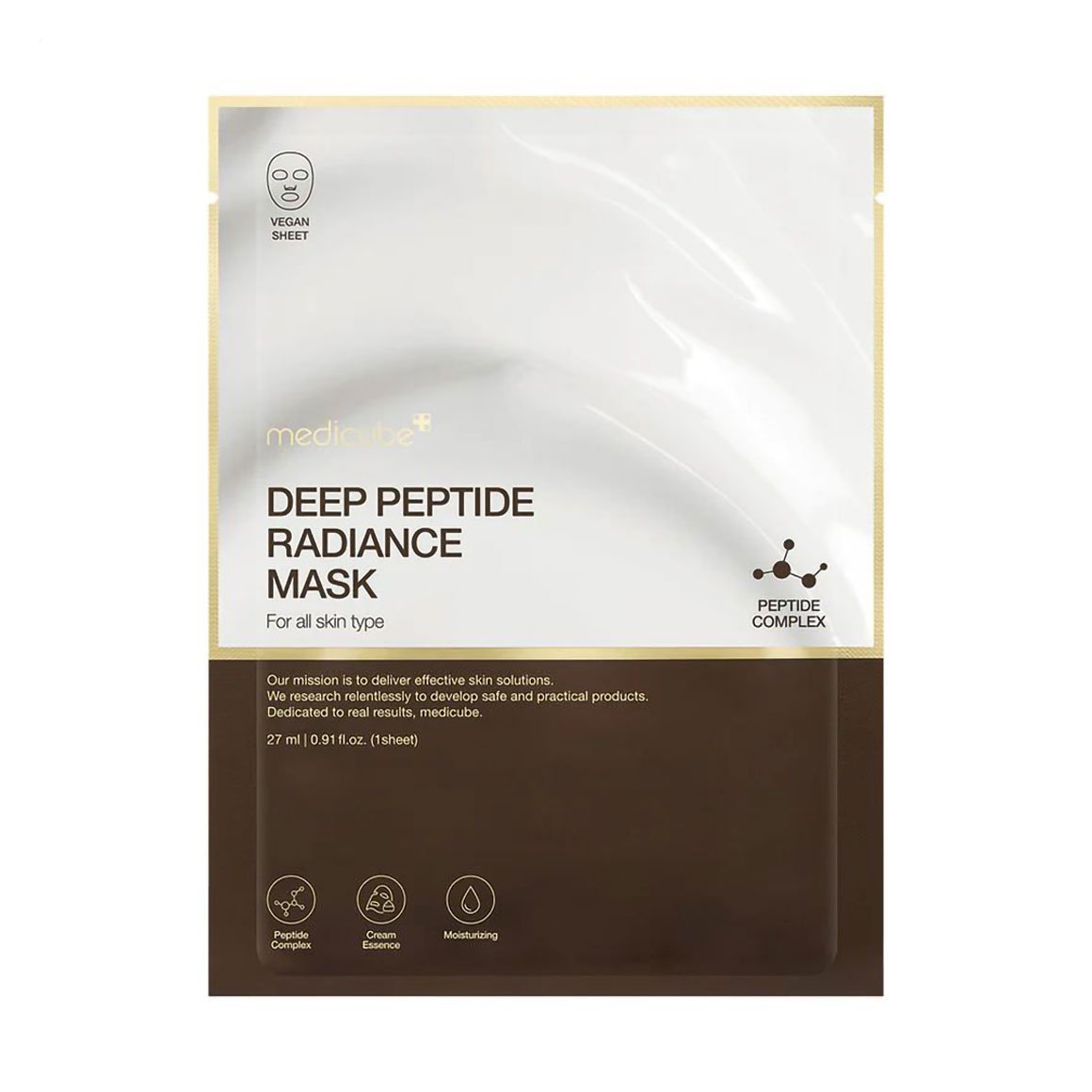 

Тканинна маска для обличчя Medicube Deep Peptide Radiance Mask, 27 мл
