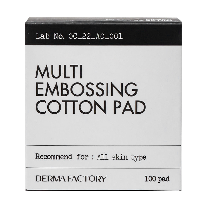 

Багатофункціональні ватні диски Derma Factory Multi Embossing Cotton Pad, 100 шт