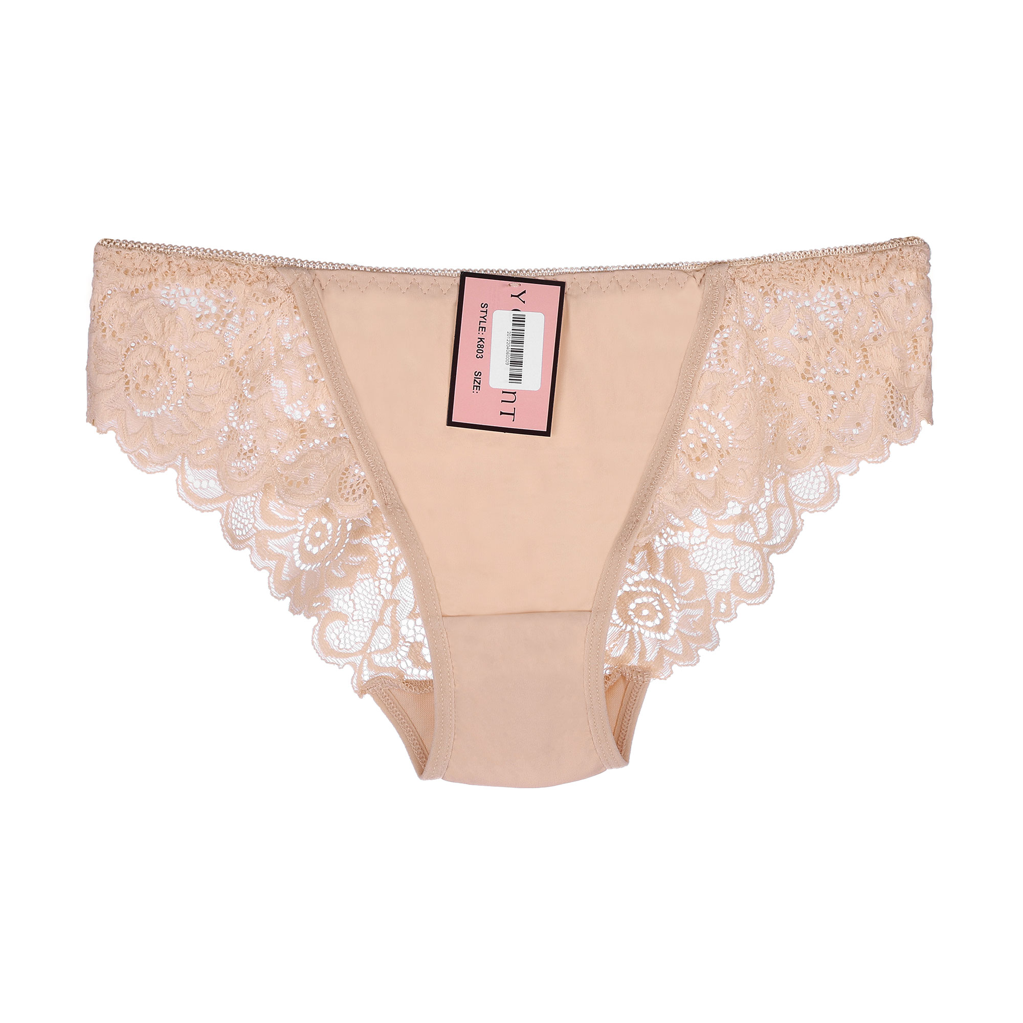 

Трусики жіночі K803 з мереживом, розмір M, бежеві