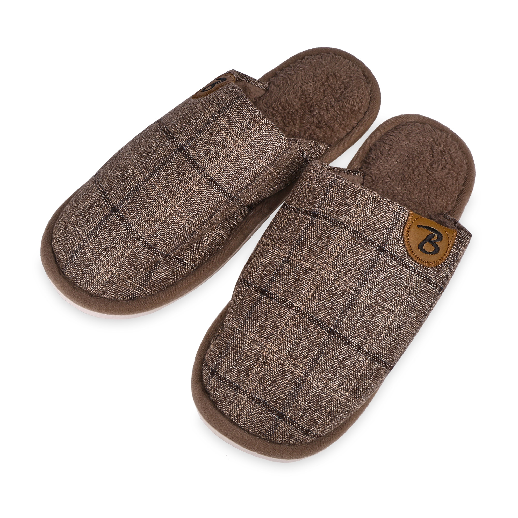 

Чоловічі кімнатні капці 2Step закриті, коричневі, розмір 43-44 (WMSL2025-8-Br)