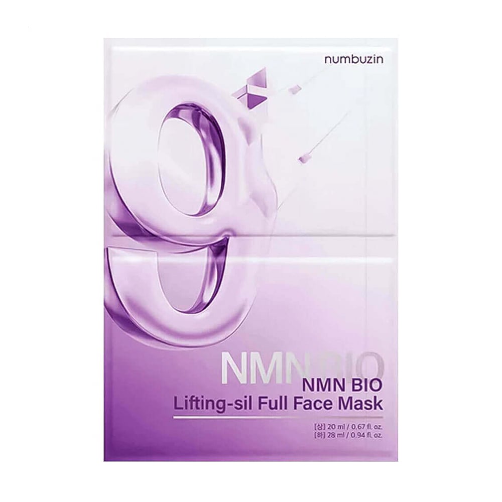 Тканинна ліфтинг-маска для обличчя Numbuzin No.9 NAD+ Bio Lifting-sil Full Face Mask, 1 шт