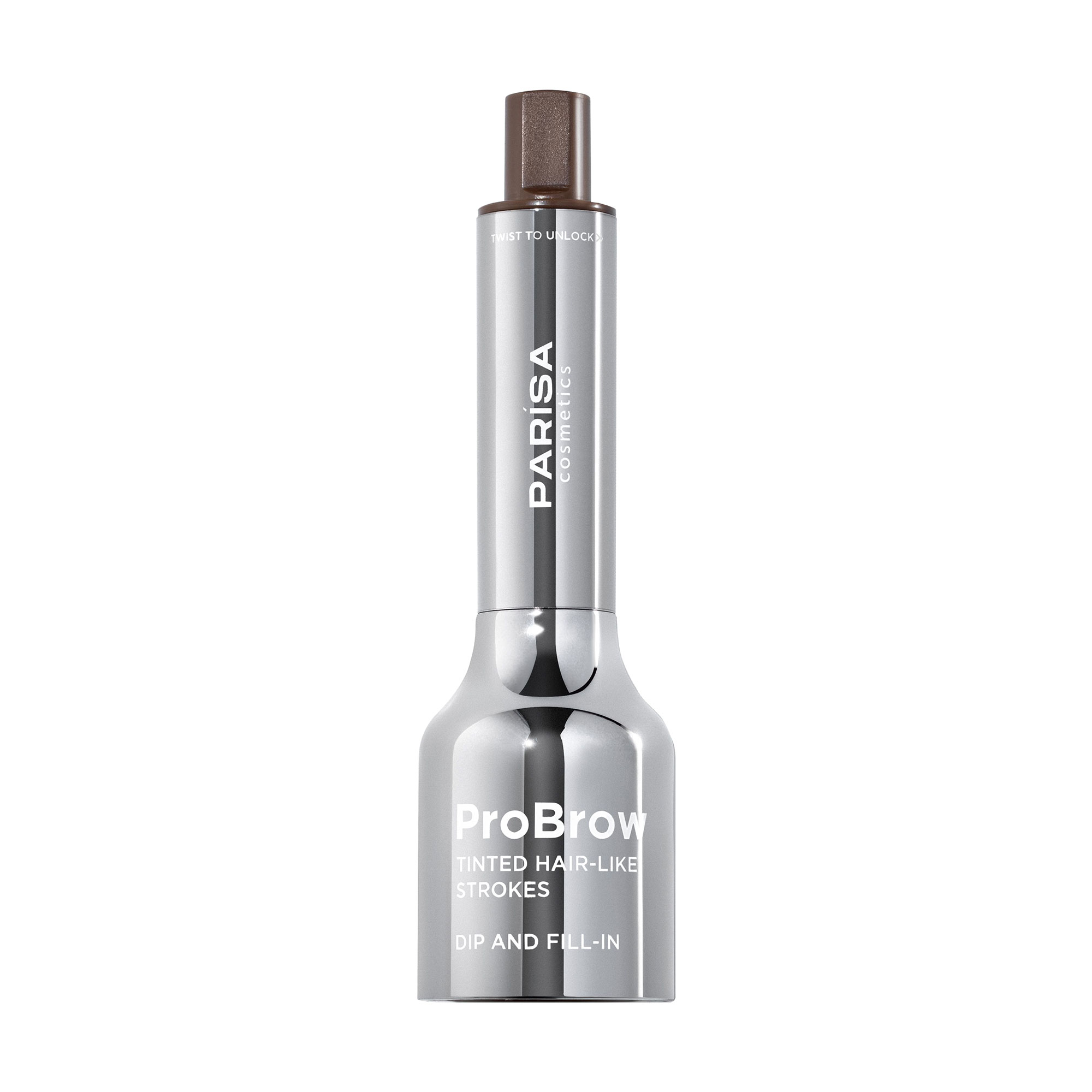

Стійкий тінт для брів Parisa Cosmetics ProBrow Tinted Hair-Like Strokes 601 Taupe, 4 мл
