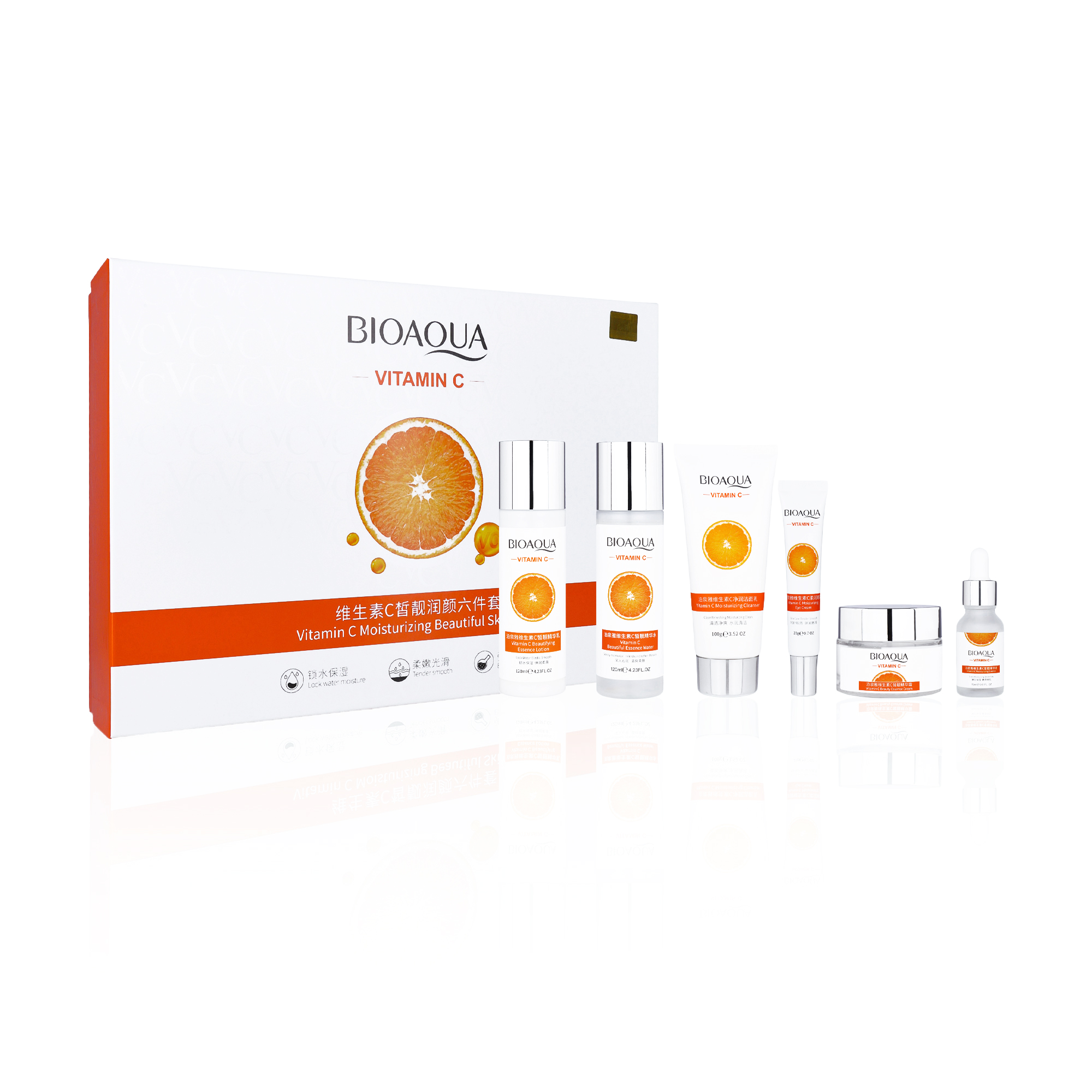 

Набір для обличчя Bioaqua Vitamin C Six-Piece Set, 6 продуктів