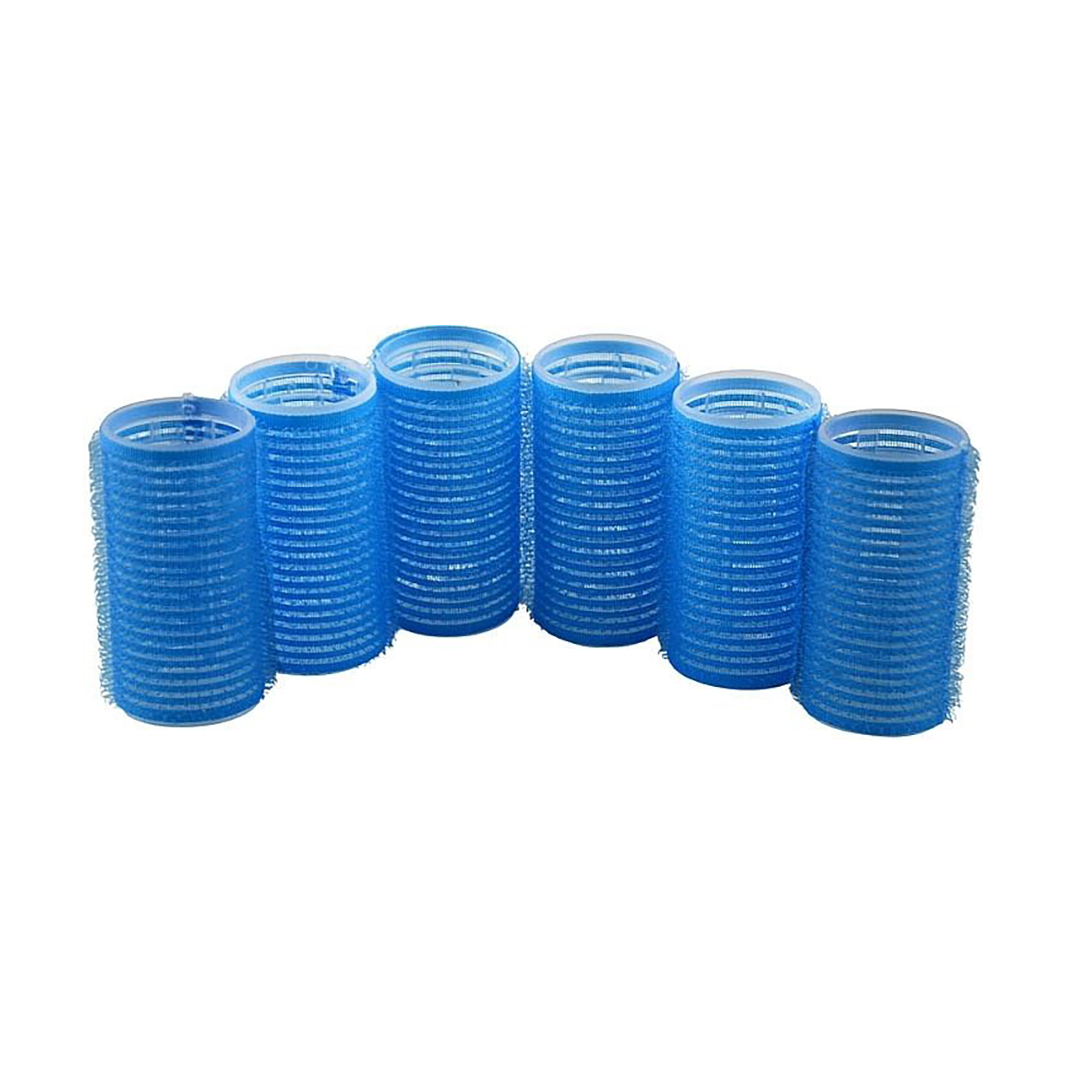 

Бігуді-липучки для волосся Cosmo Shop сині, діаметр 30 мм, 6 шт (CS710)