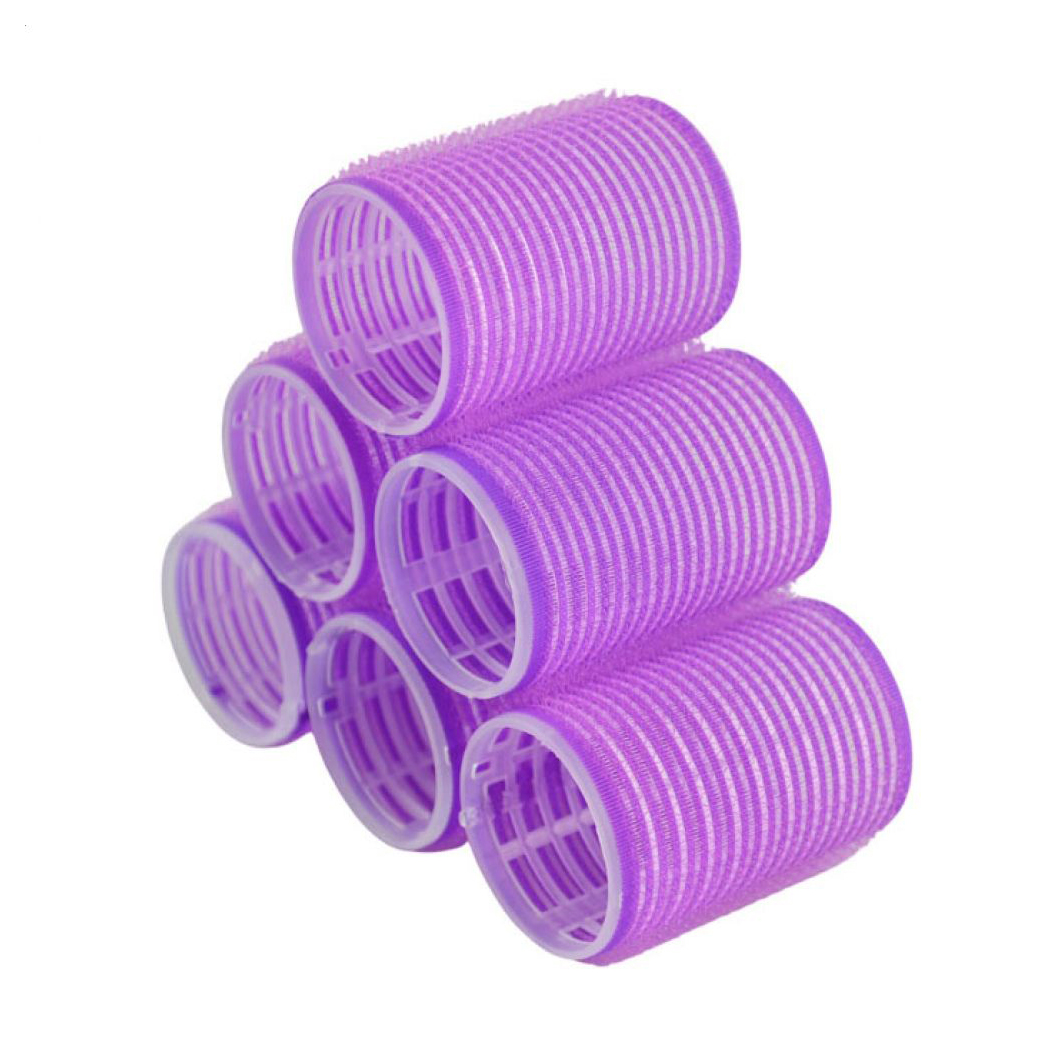 

Бігуді-липучки для волосся Cosmo Shop фіолетові, діаметр 40 мм, 6 шт (CS713V)