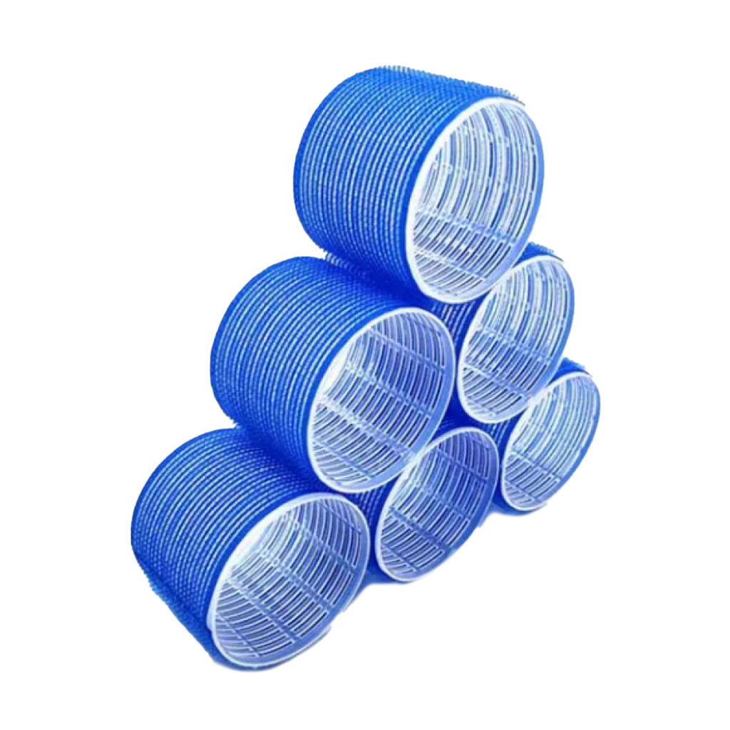 

Бігуді-липучки для волосся Cosmo Shop сині, діаметр 50 мм, 6 шт (CS716A)