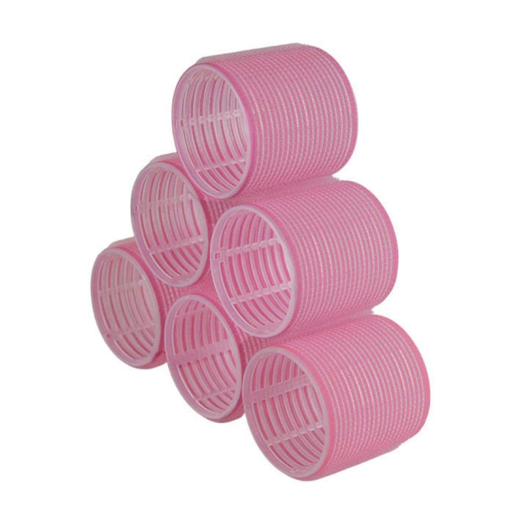 

Бігуді-липучки для волосся Cosmo Shop рожеві, діаметр 60 мм, 6 шт (CS718P)