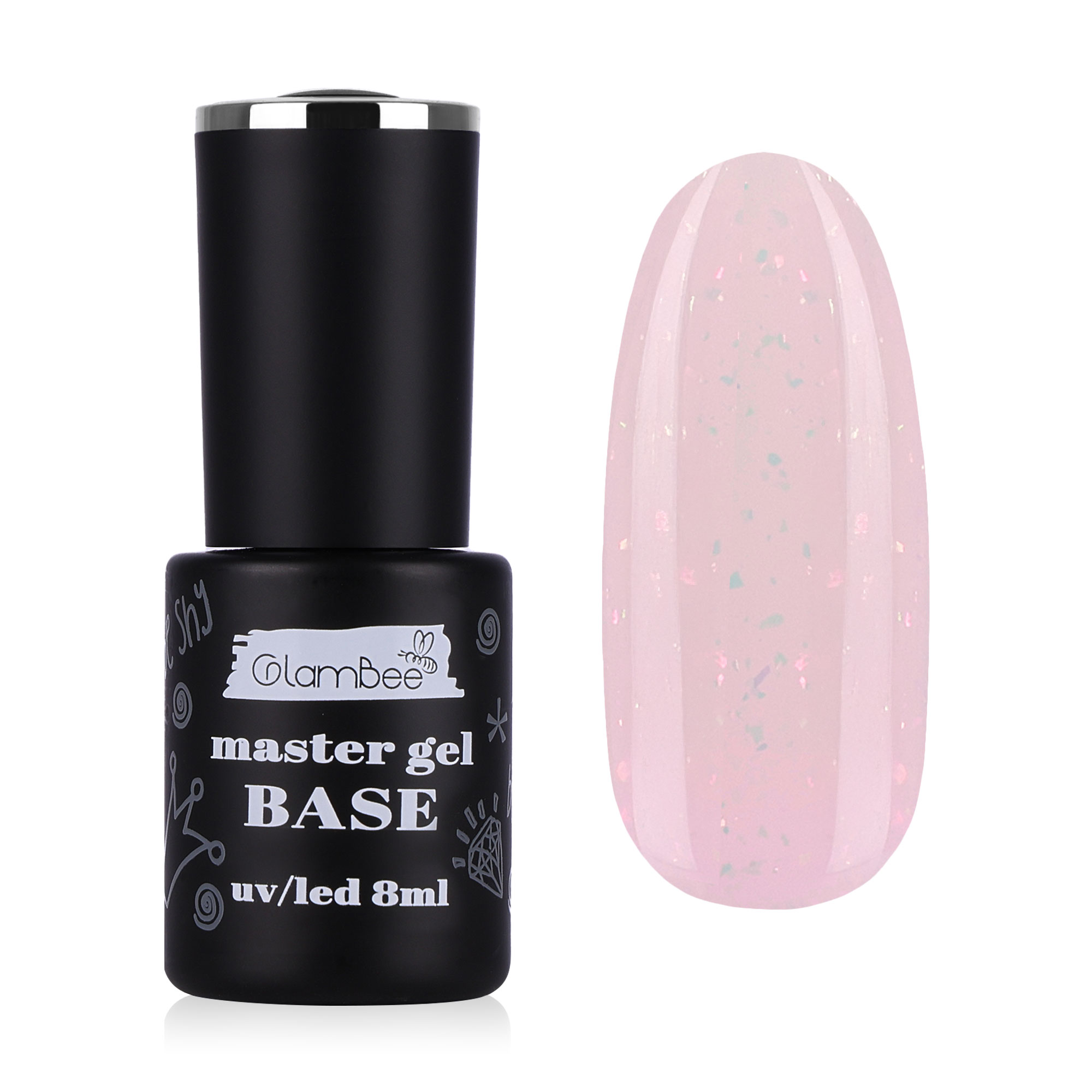 

Базове покриття для гель-лаку GlamBee MasterGel Color 15, 8 мл