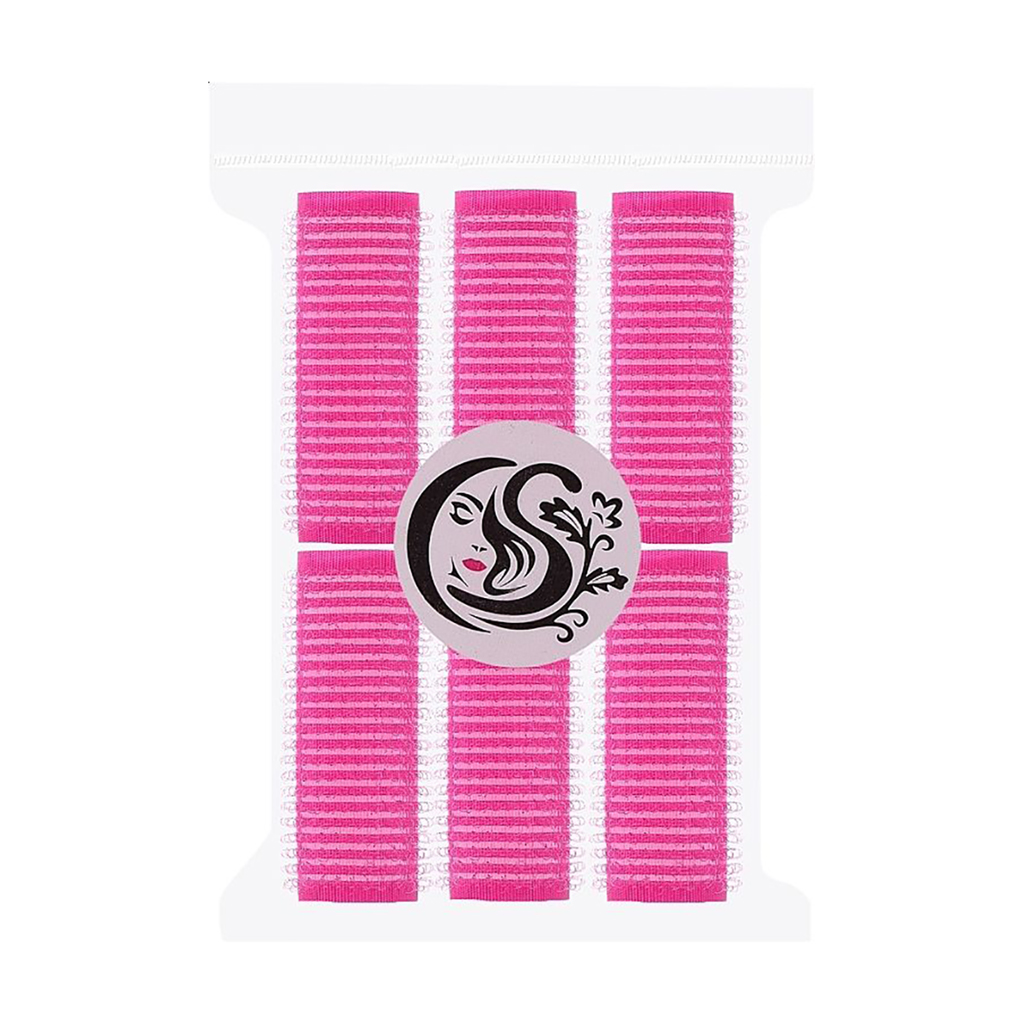 

Бігуді-липучки для волосся Cosmo Shop на поролоновій основі, малинові, 20*63 мм, 6 шт (CS701)