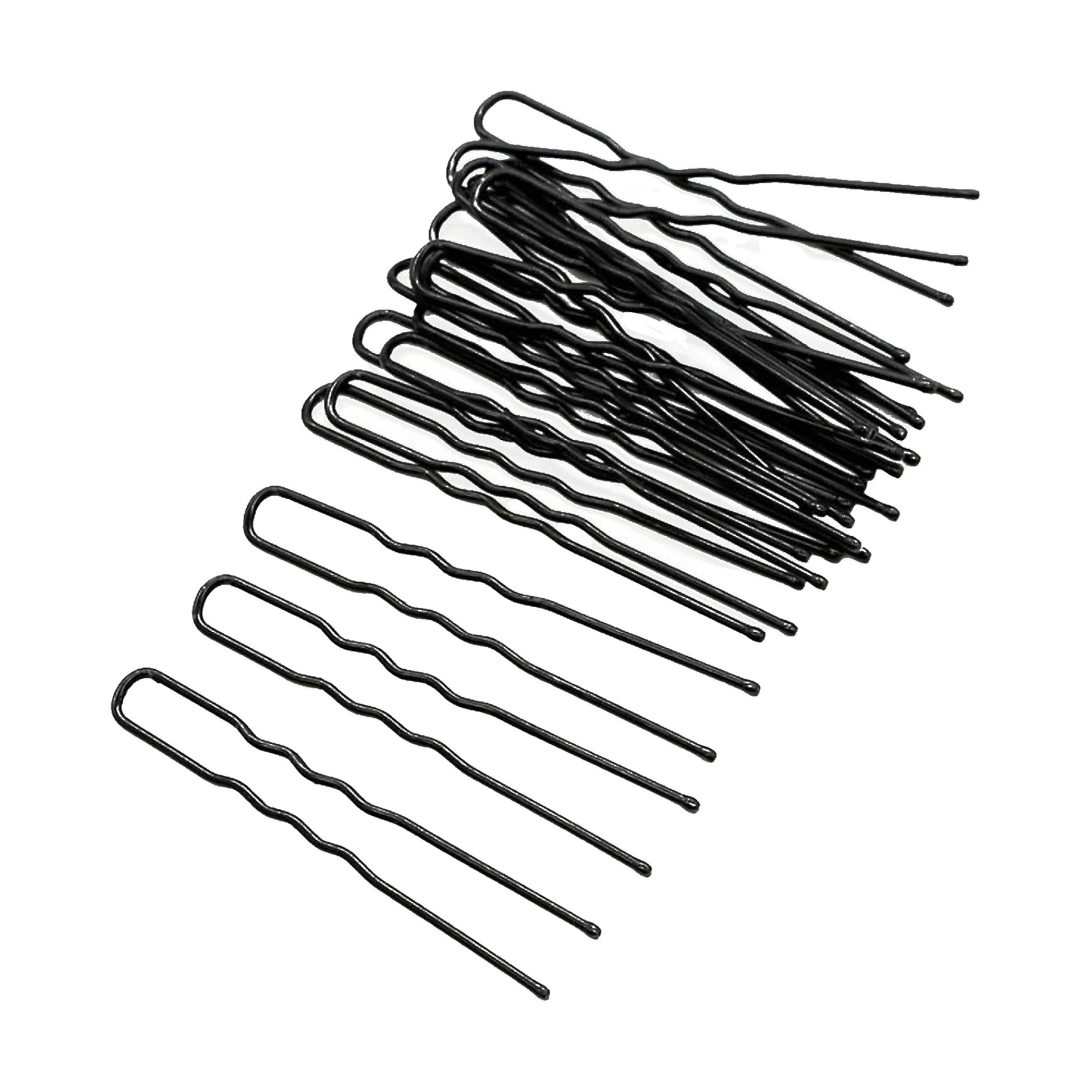 

Шпильки для волосся Cosmo Shop хвилястої форми, чорні, 60 мм, 50 шт (SH6)