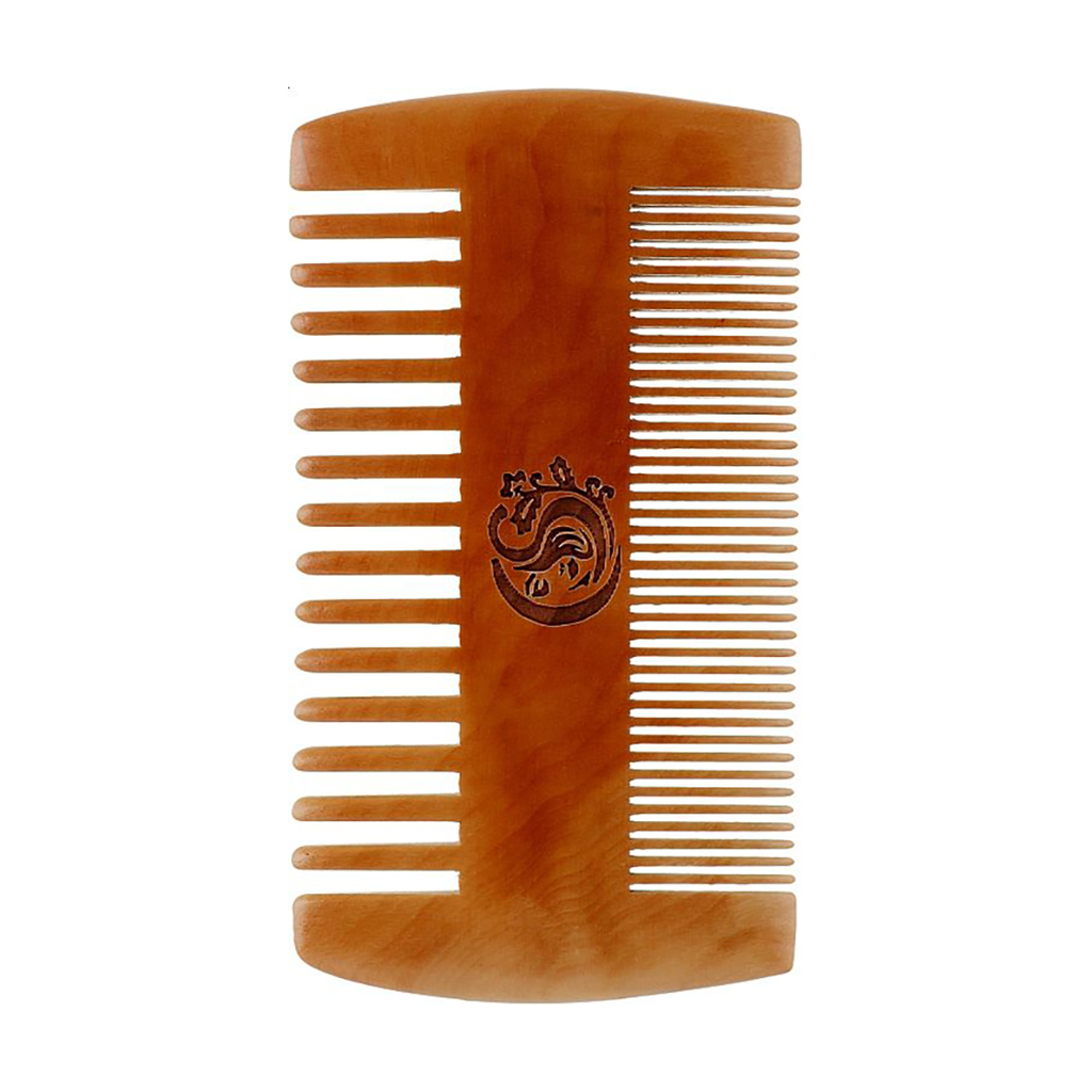 

Гребінець для волосся Cosmo Shop дерев'яний, двосторонній, 10.5*5 см, 1 шт (CS364)