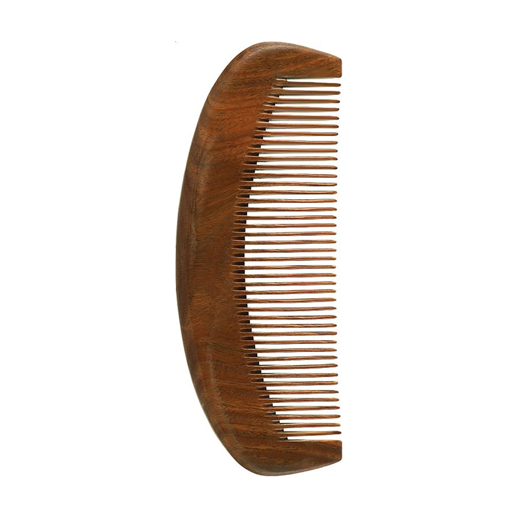 

Гребінець для волосся Cosmo Shop дерев'яний, сандал цільний, овал, 15.5*5.5 см, 1 шт (CS384)