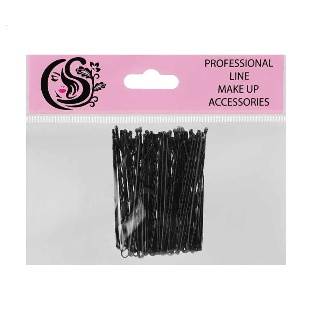 

Невидимки для волосся Cosmo Shop хвилясті, чорні, 50 мм, 50 шт (SH25)