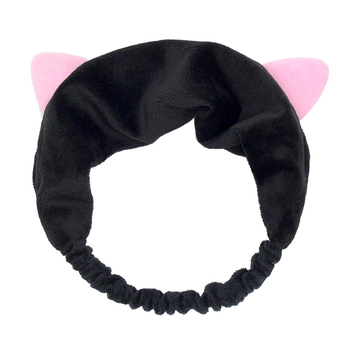 

Пов'язка косметична Cosmo Shop Котик, чорна з рожевими вушками, 1 шт (CS0962)