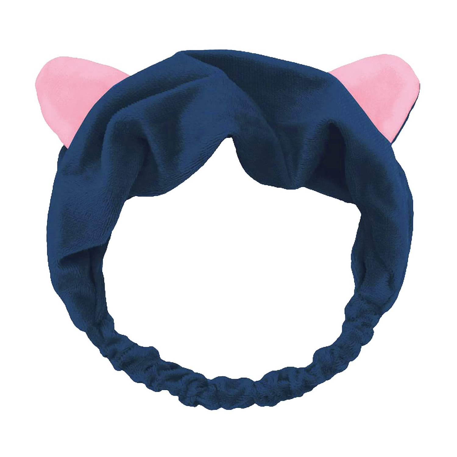 

Пов'язка косметична Cosmo Shop Котик, синя з рожевими вушками, 1 шт (CS0975)