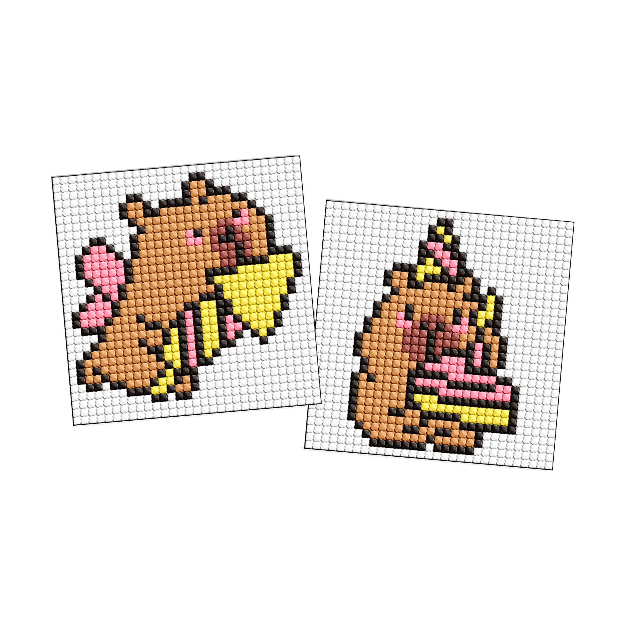 

Алмазна мозаїка на самоклейній основі Ideyka Капібара 1, 9*9 см, 2 шт (AMS1112)