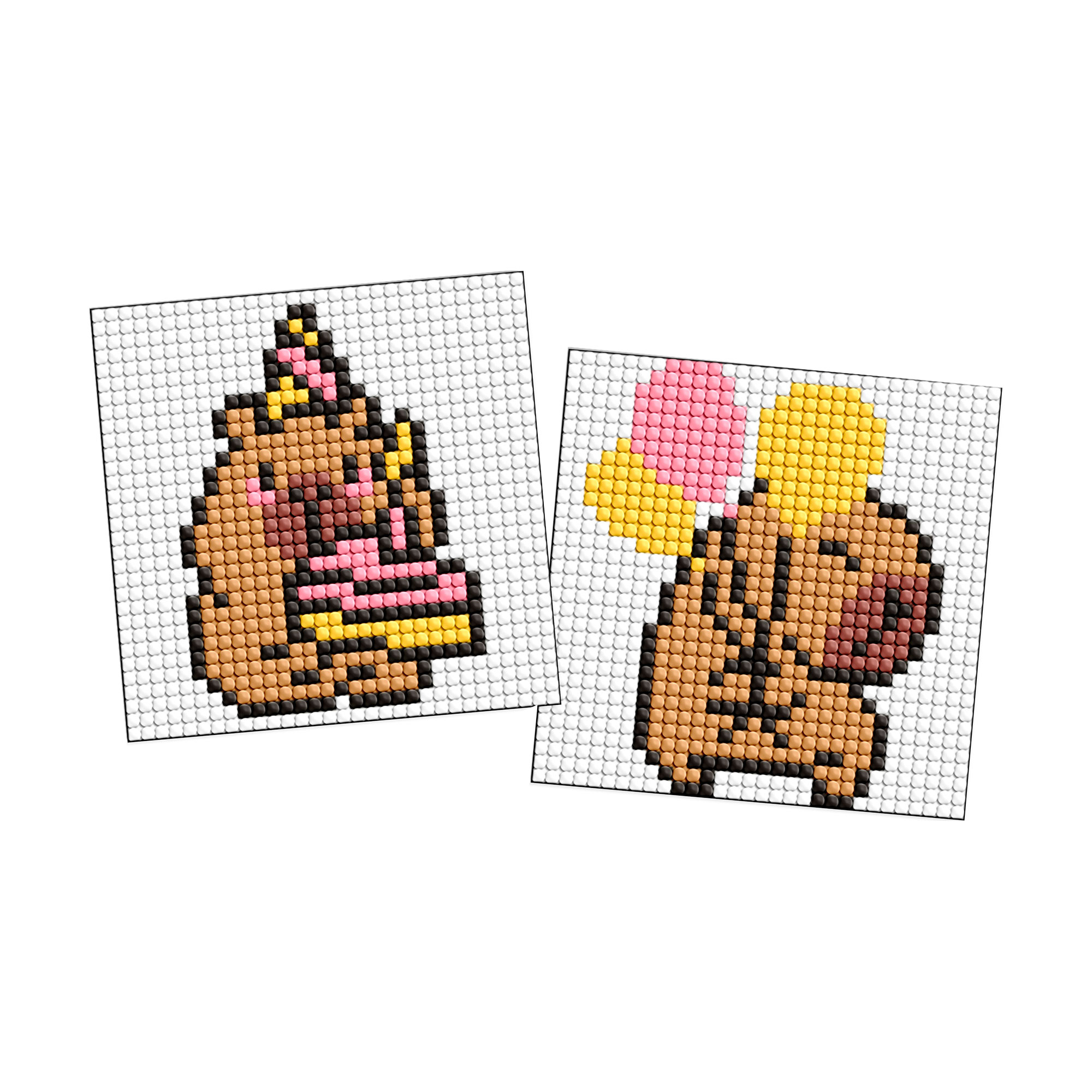 

Алмазна мозаїка на самоклейній основі Ideyka Розваги капібари, 9*9 см, 2 шт (AMS1118)