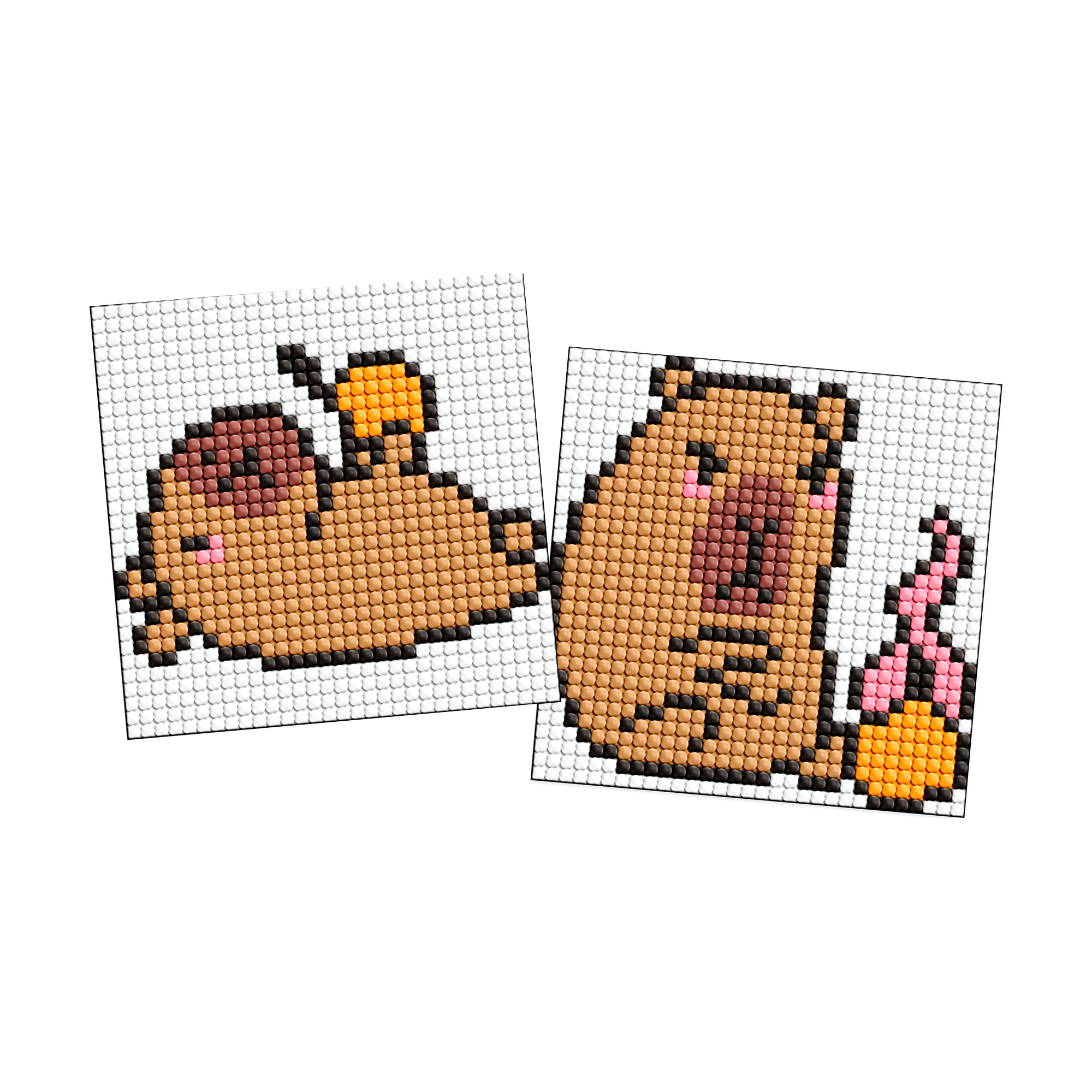 

Алмазна мозаїка на магнітній основі Ideyka Капібара: апельсин, 9*9 см, 2 шт (AMG1169)