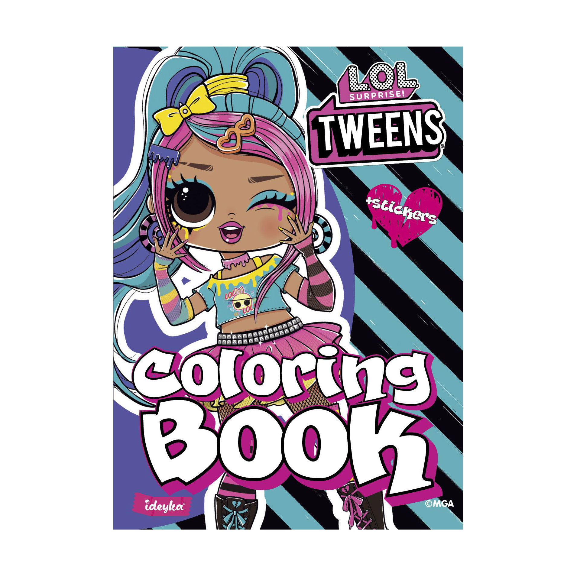 

Книжка-розмальовка Ideyka Tweens Emma Emo, 21*29 см (LCB8)