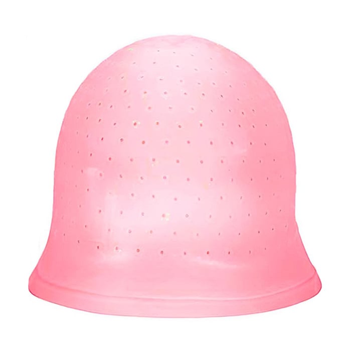 

Шапочка латексна для мелірування волосся Cosmo Shop Megicap з гачком, прозора рожева, 1 шт (CS42R)