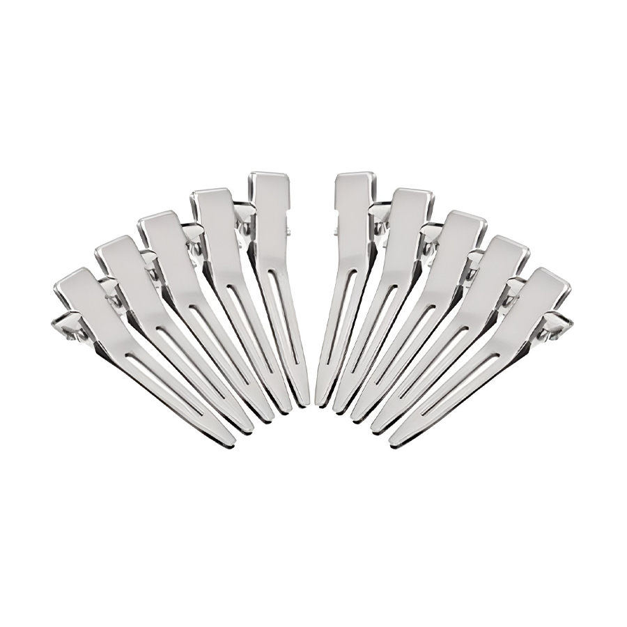 

Пробірні затискачі для волосся Cosmo Shop металеві, довжина 35 мм, 10 шт (CS73)