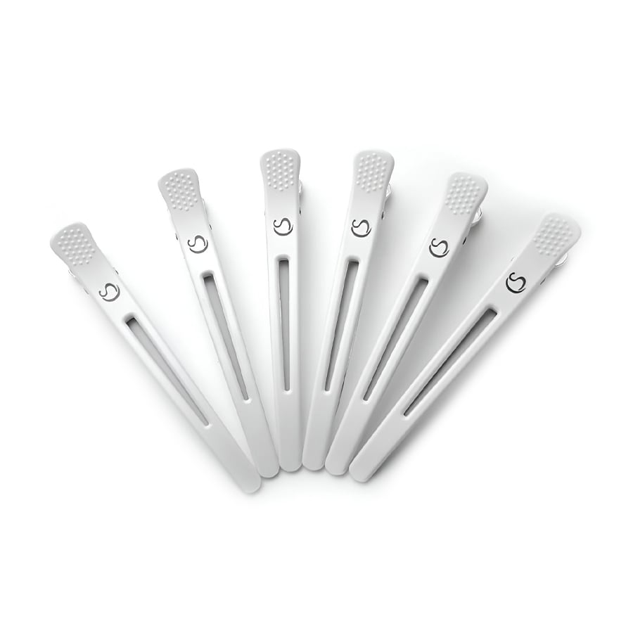 

Пробірні затискачі для волосся Cosmo Shop пластикові, білі, довжина 115 мм, 6 шт (CS77W)