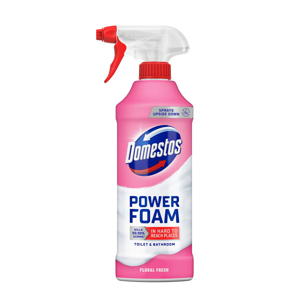 

Спрей-піна для чищення унітазу та ванної кімнати Domestos Floral Fresh, 435 мл