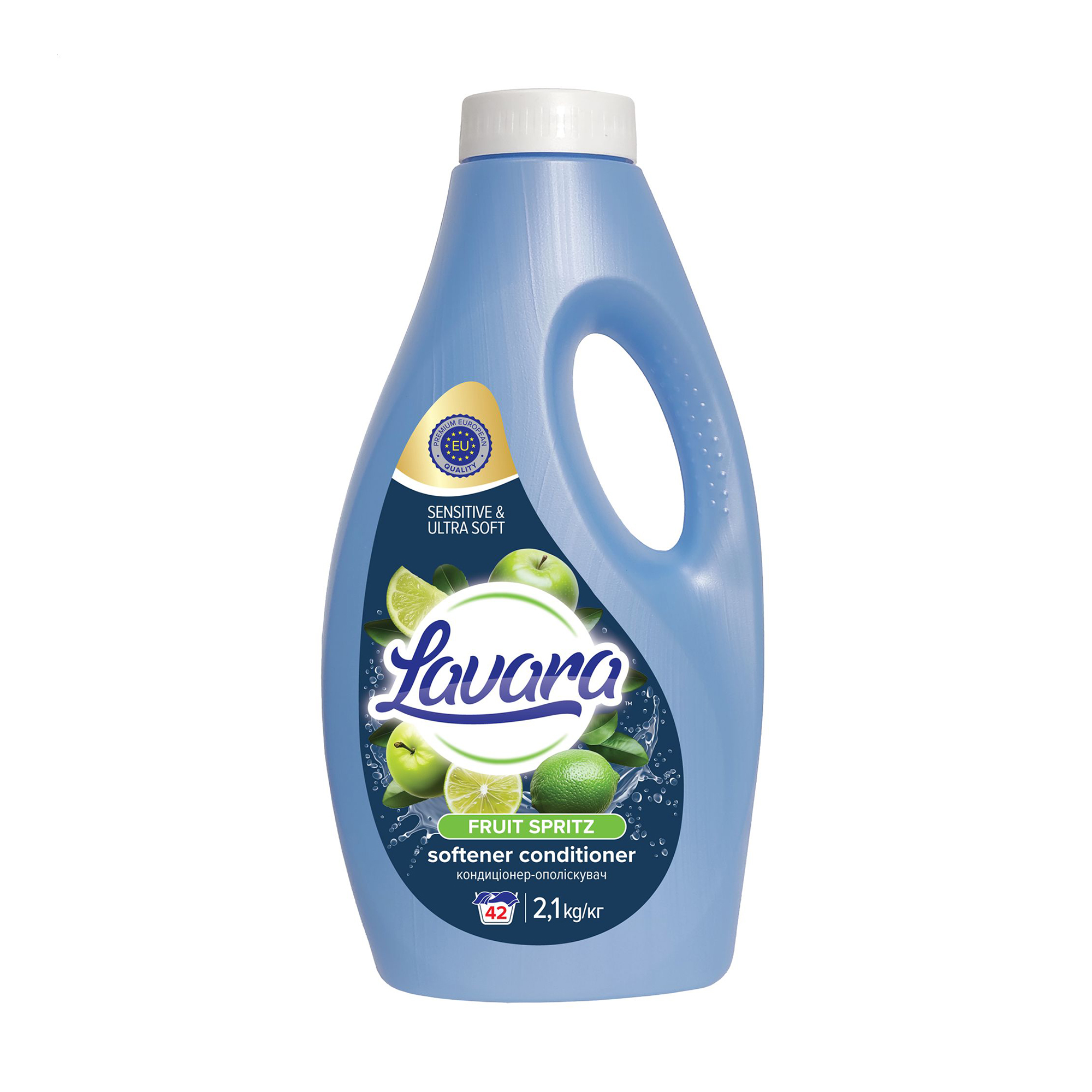 

Кондиціонер-ополіскувач для білизни Lavara Fruit Spritz, 42 цикли прання, 2.1 кг