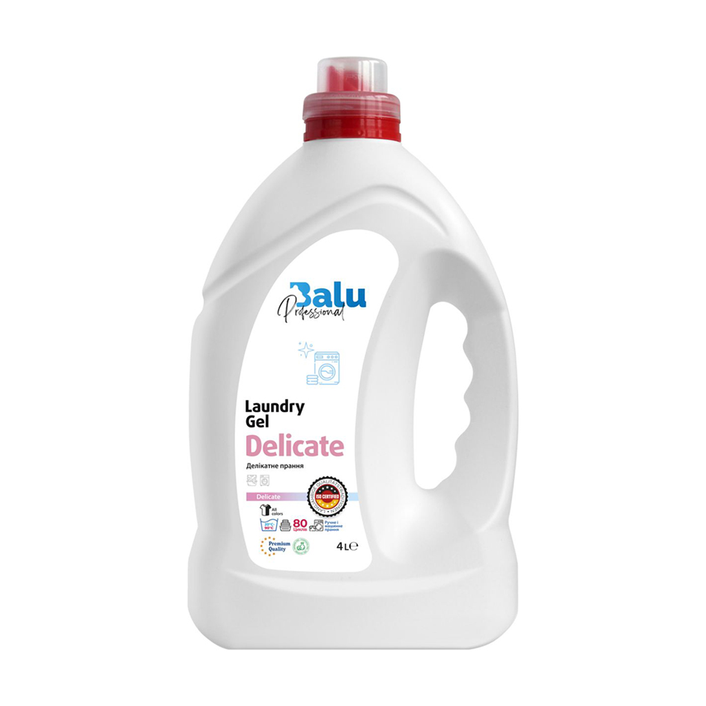 

Засіб для делікатного прання BALU Professional Delicate, 80 циклів прання, 4 л