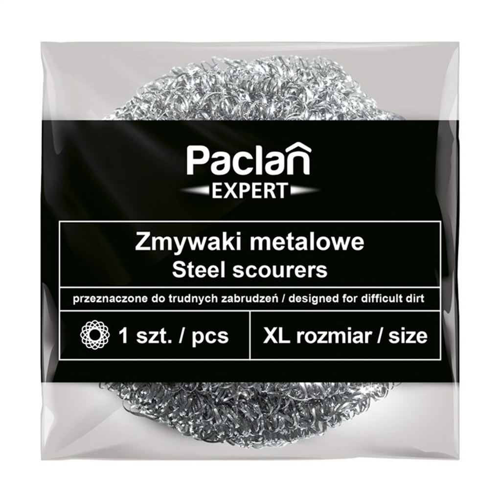 

Губка кухонна металева Paclan Expert розмір XL, 1 шт