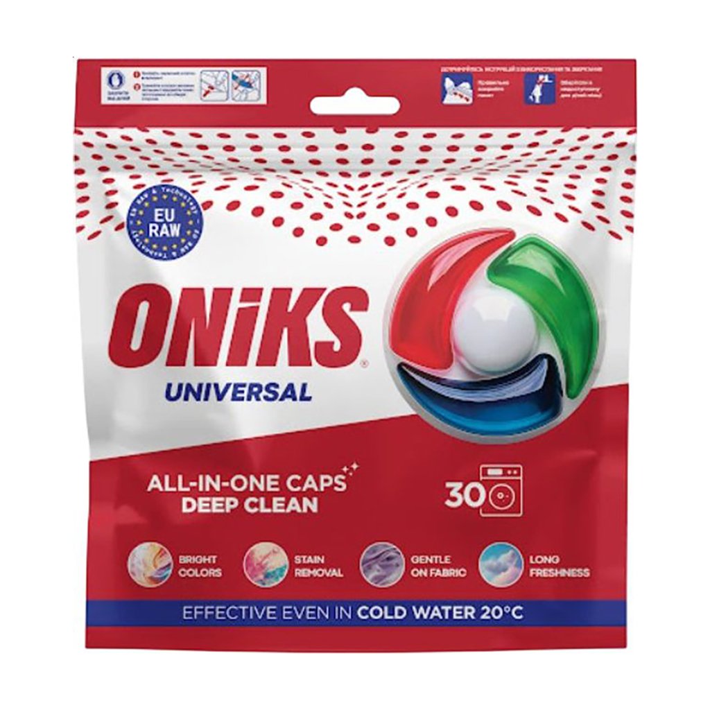 

Капсули для прання Oniks Universal, 30 шт