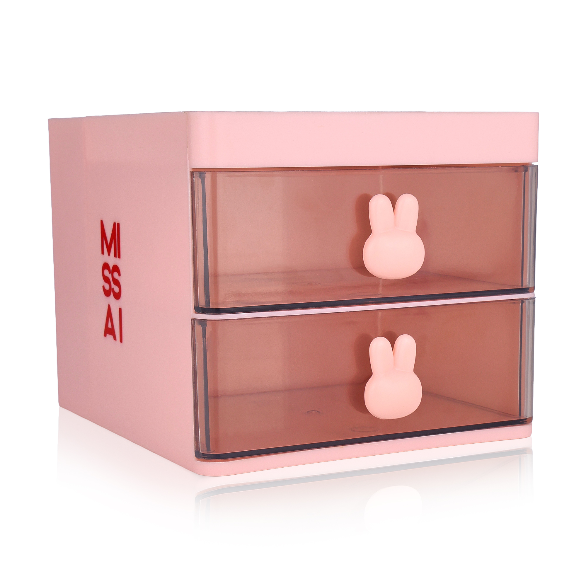 

Органайзер для косметики Missai настільний рожевий, 14.8*13*11.3 см