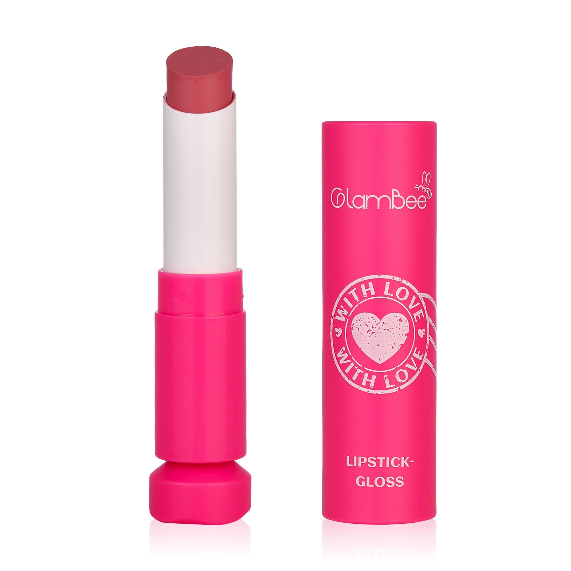 

Помада-блиск для губ GlamBee With Love тон 01, 3.8 г