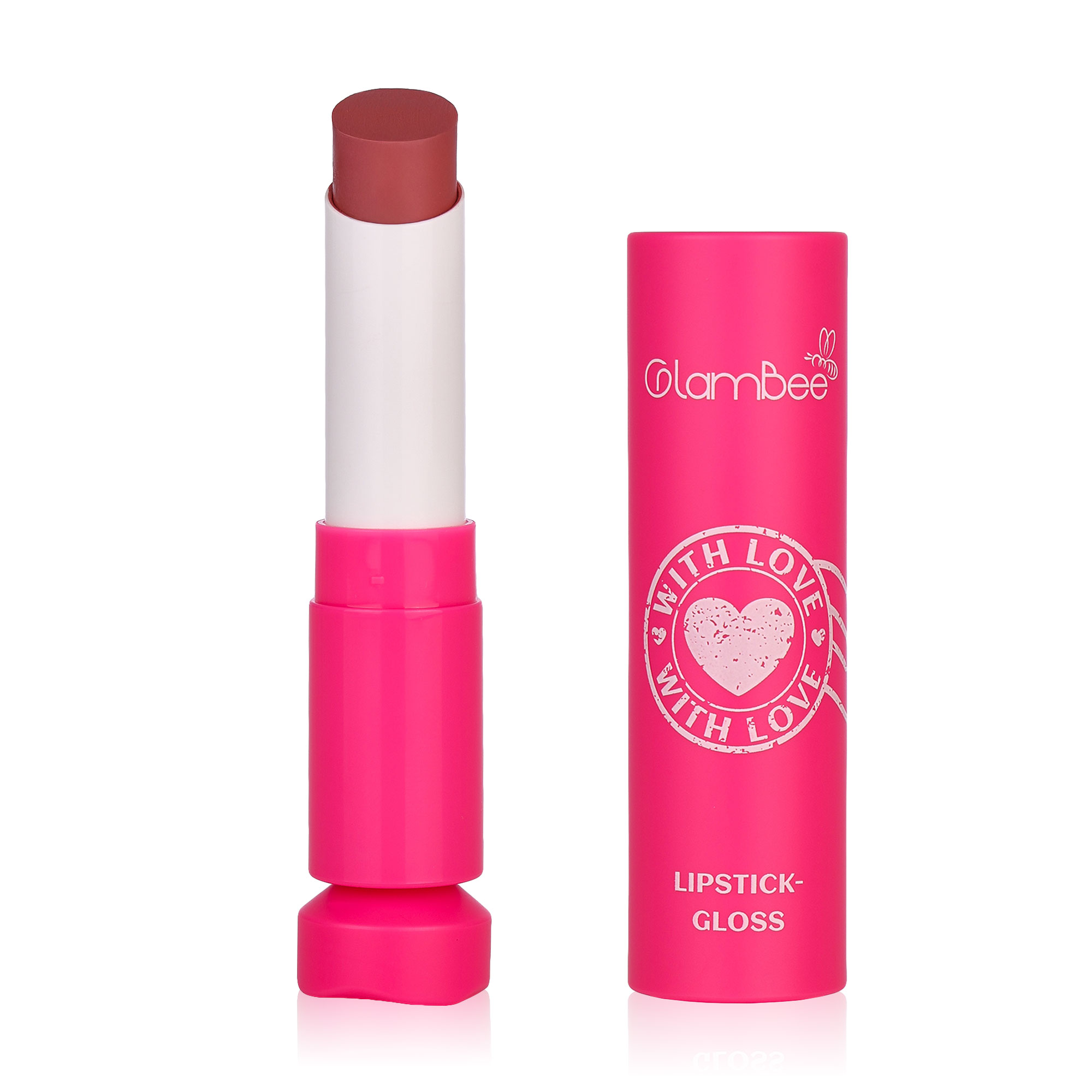 

Помада-блиск для губ GlamBee With Love тон 02, 3.8 г