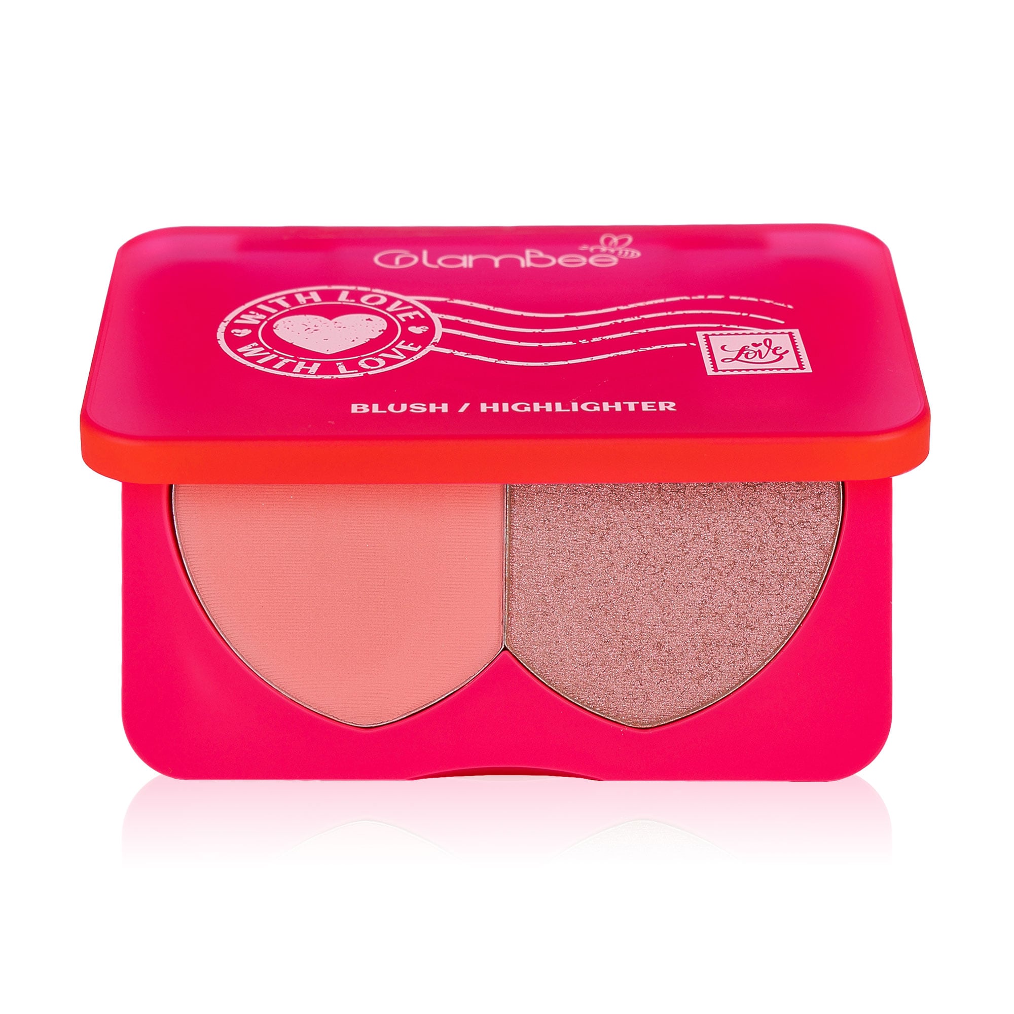 

Палетка для контурингу обличчя GlamBee With Love Blush & Highlighter, 7.9 г