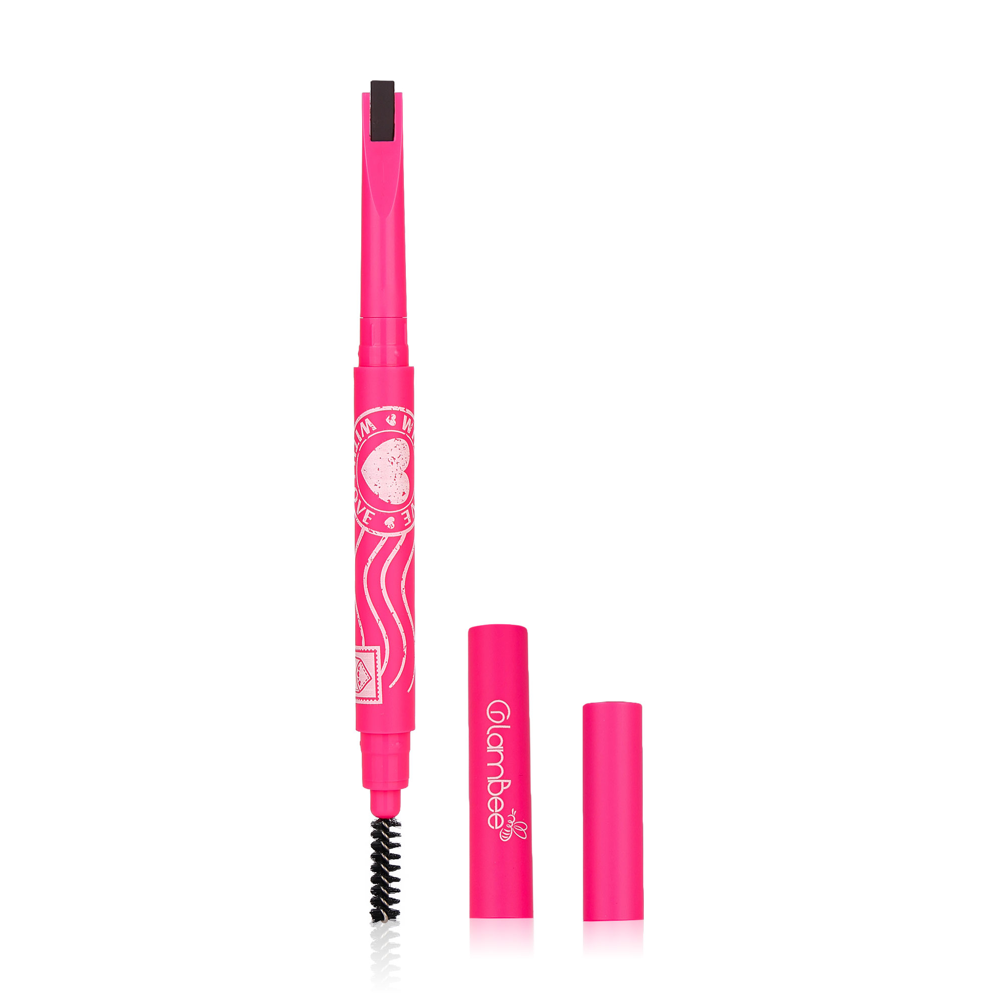 

Механічний олівець для брів GlamBee With Love Eyebrow Pencil тон 02, 0.3 г