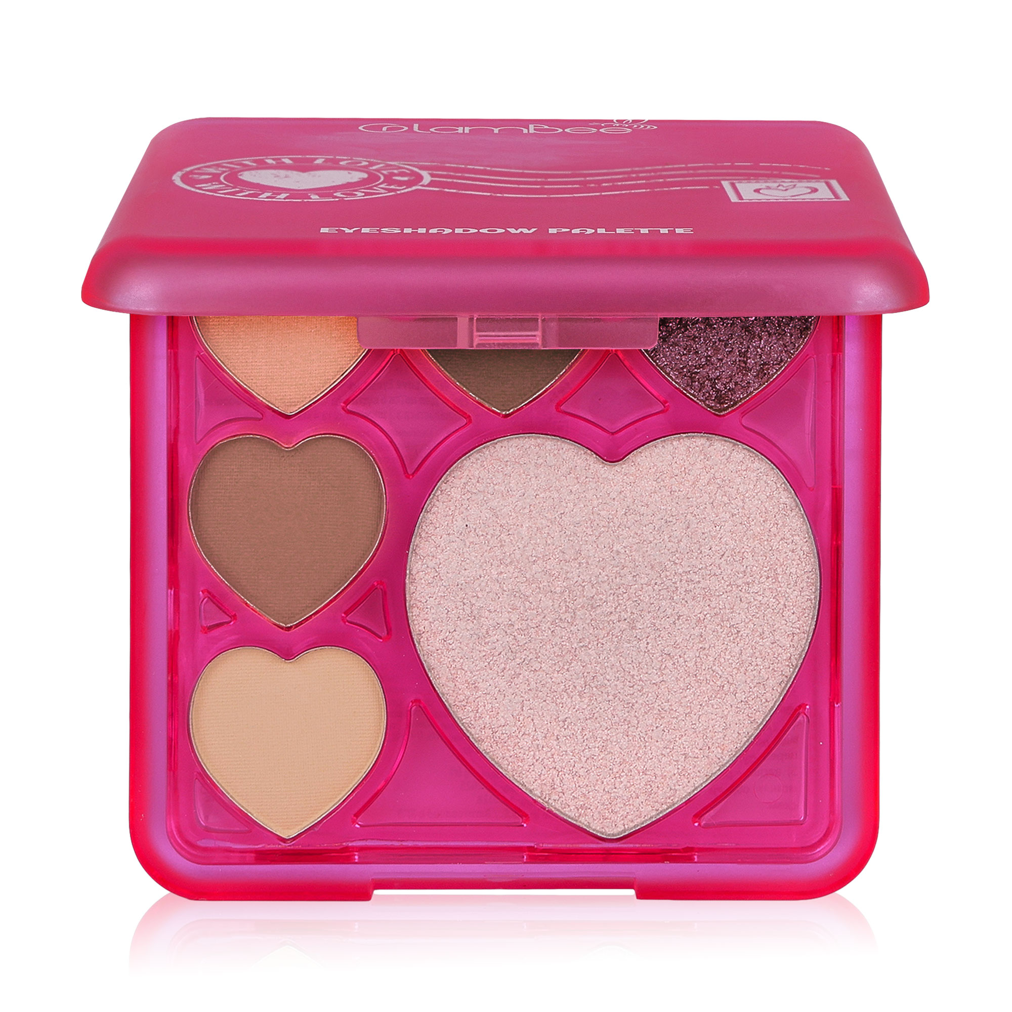 

Палетка тіней для повік GlamBee With Love, 8 г