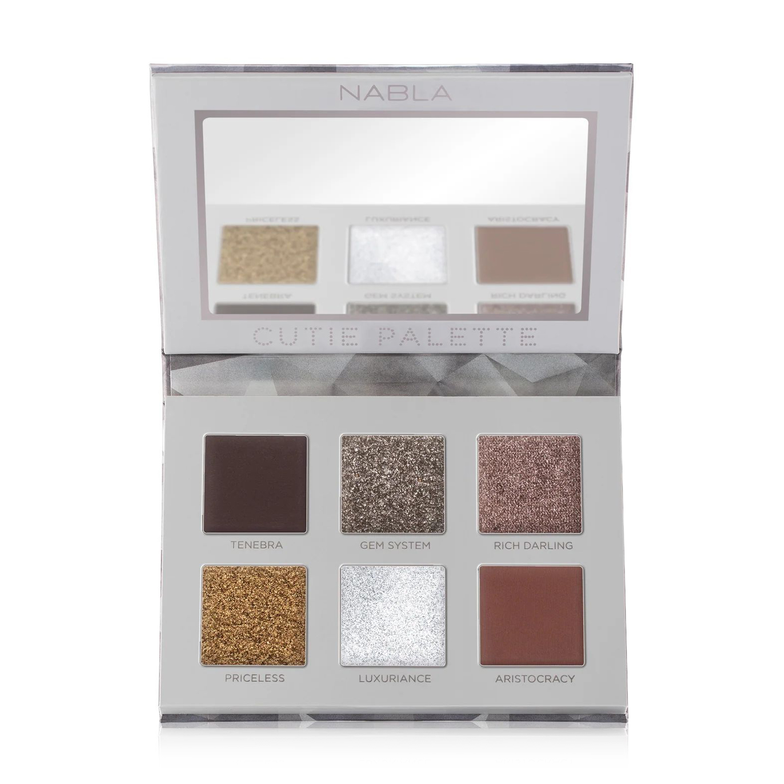 

Палетка тіней для повік NABLA Cutie Collection Palette Platinum, 7.7 г