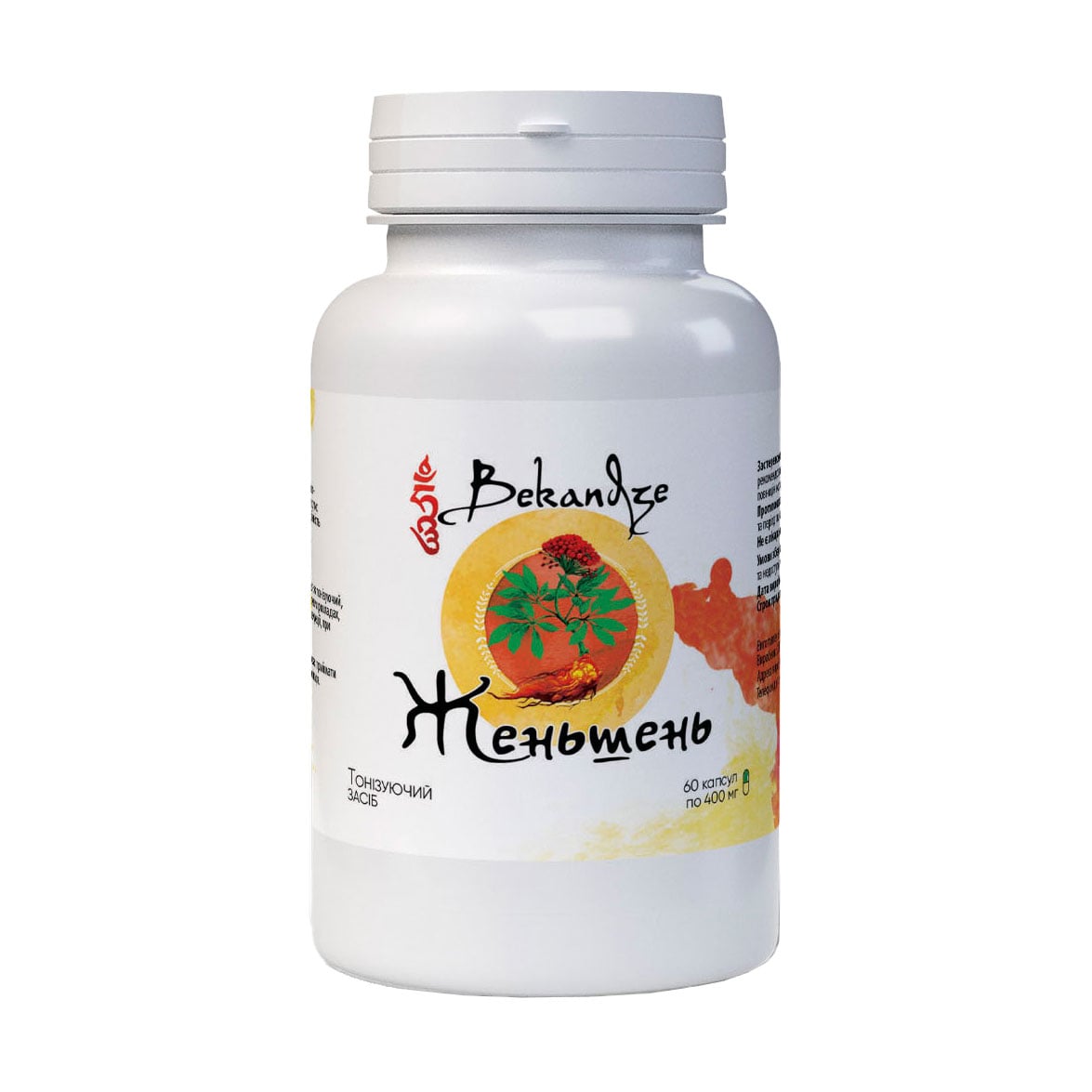 

Женьшень Bekandze, 400 мг, 60 капсул