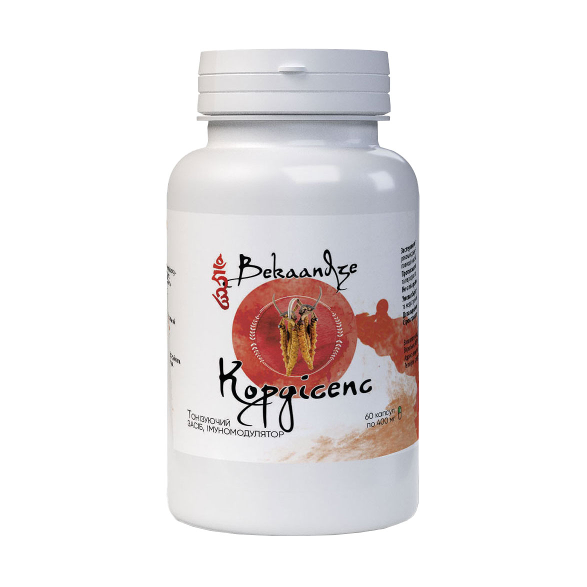 

Кордицепс Bekandze, 400 мг, 60 капсул