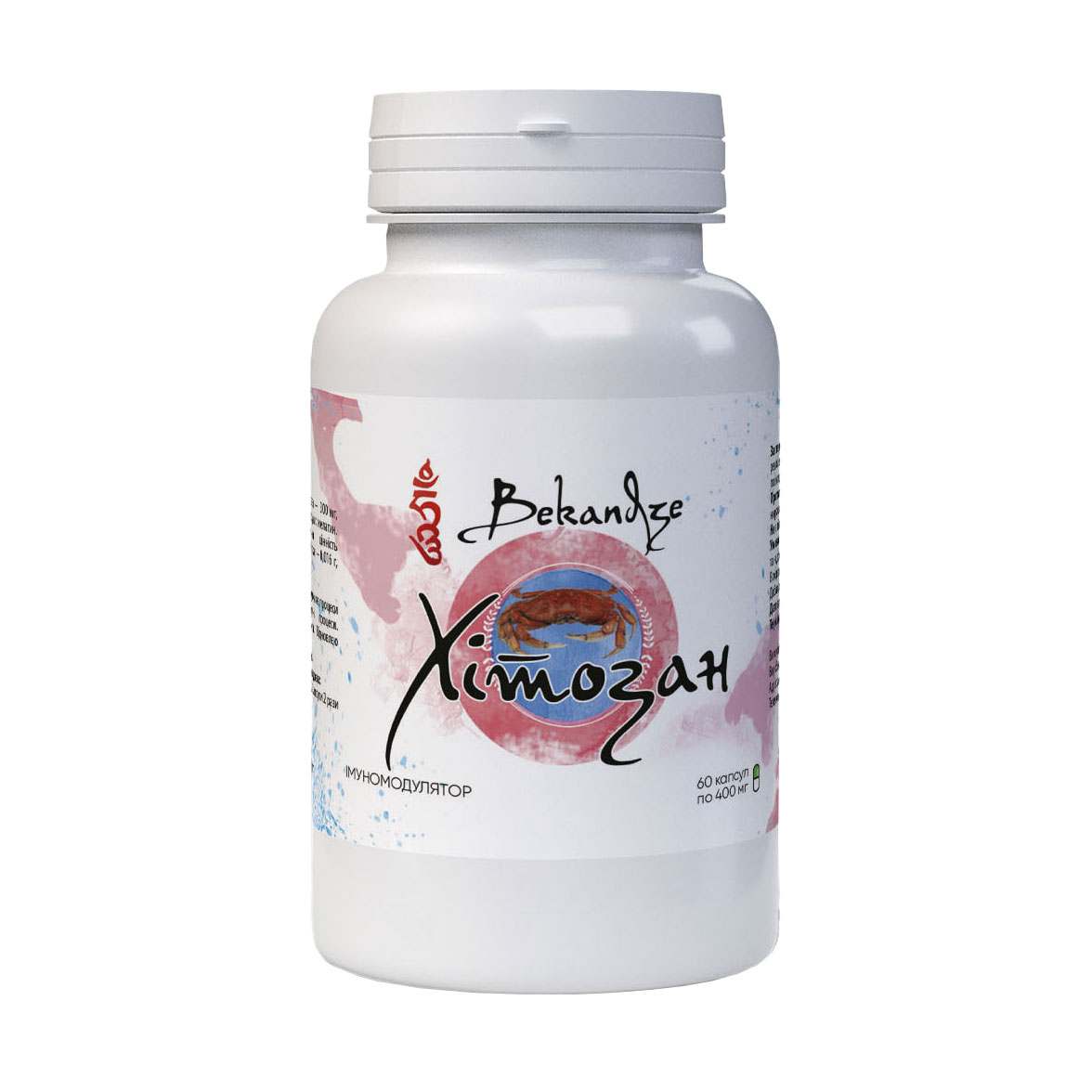 

Хітозан Bekandze, 400 мг, 60 капсул