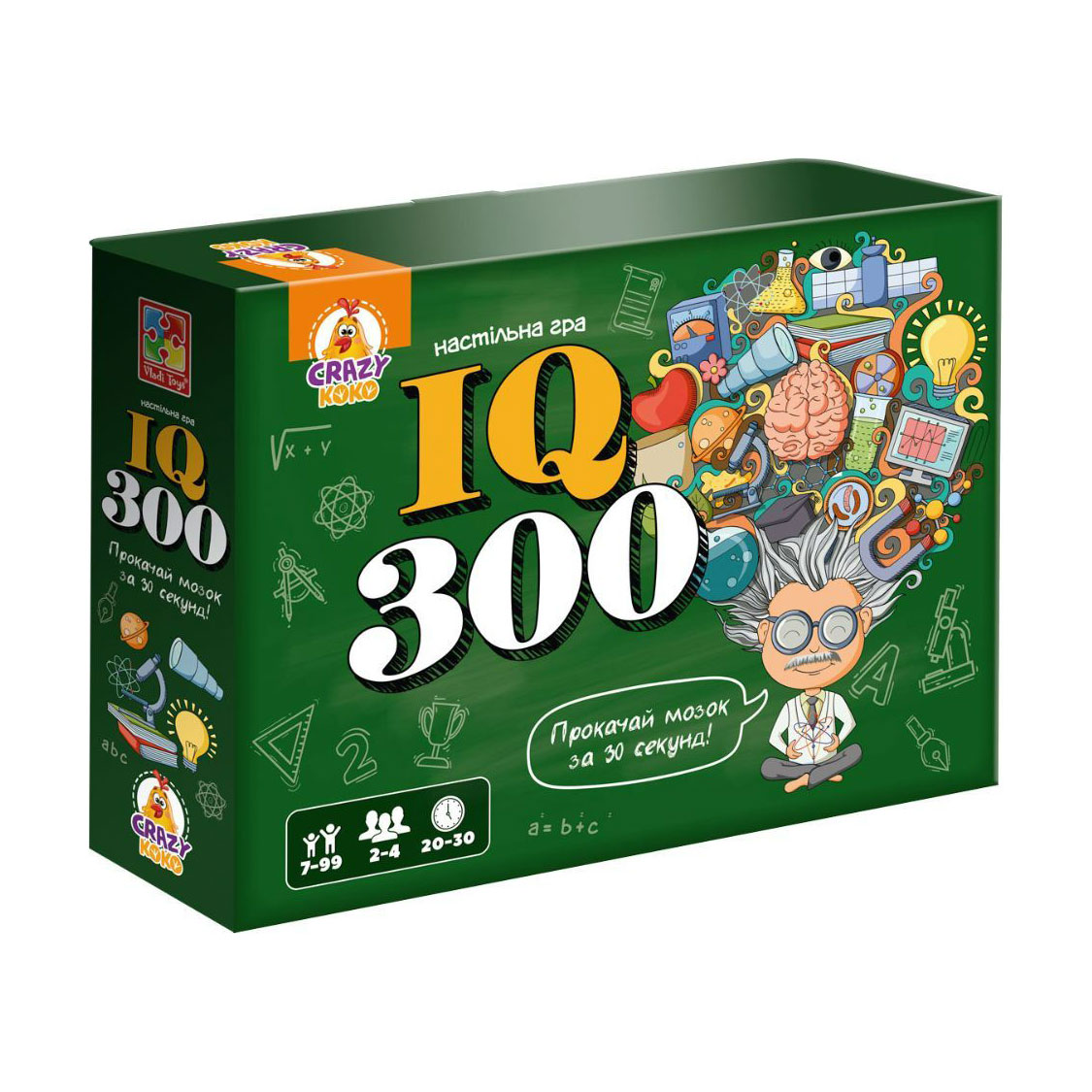 

Настільна розважальна гра Vladi Toys IQ300, 67 деталей, від 7 років (VT8055-46)