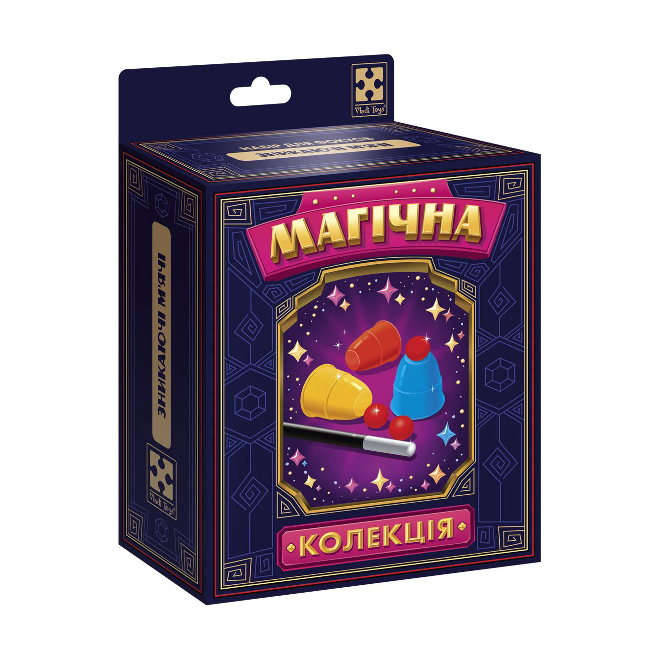 

Настільна гра Набір для фокусів Vladi Toys Магічна колекція Зникаючі м'ячі, 9 елементів, від 8 років (VT6012-09)