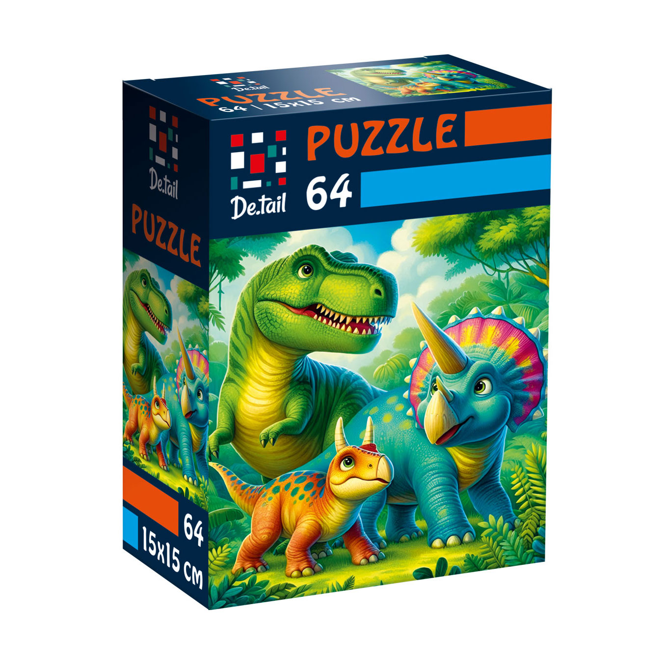 

Пазли De.tail Доісторичні друзі, 15*15 см, 64 деталі, від 5 років (DT1234-08)