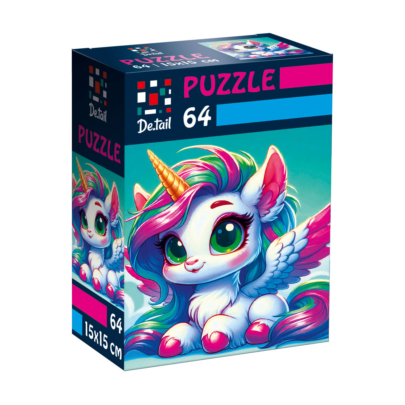 

Пазли De.tail Замріяна єдиноріжка, 15*15 см, 64 деталі, від 5 років (DT1234-01)