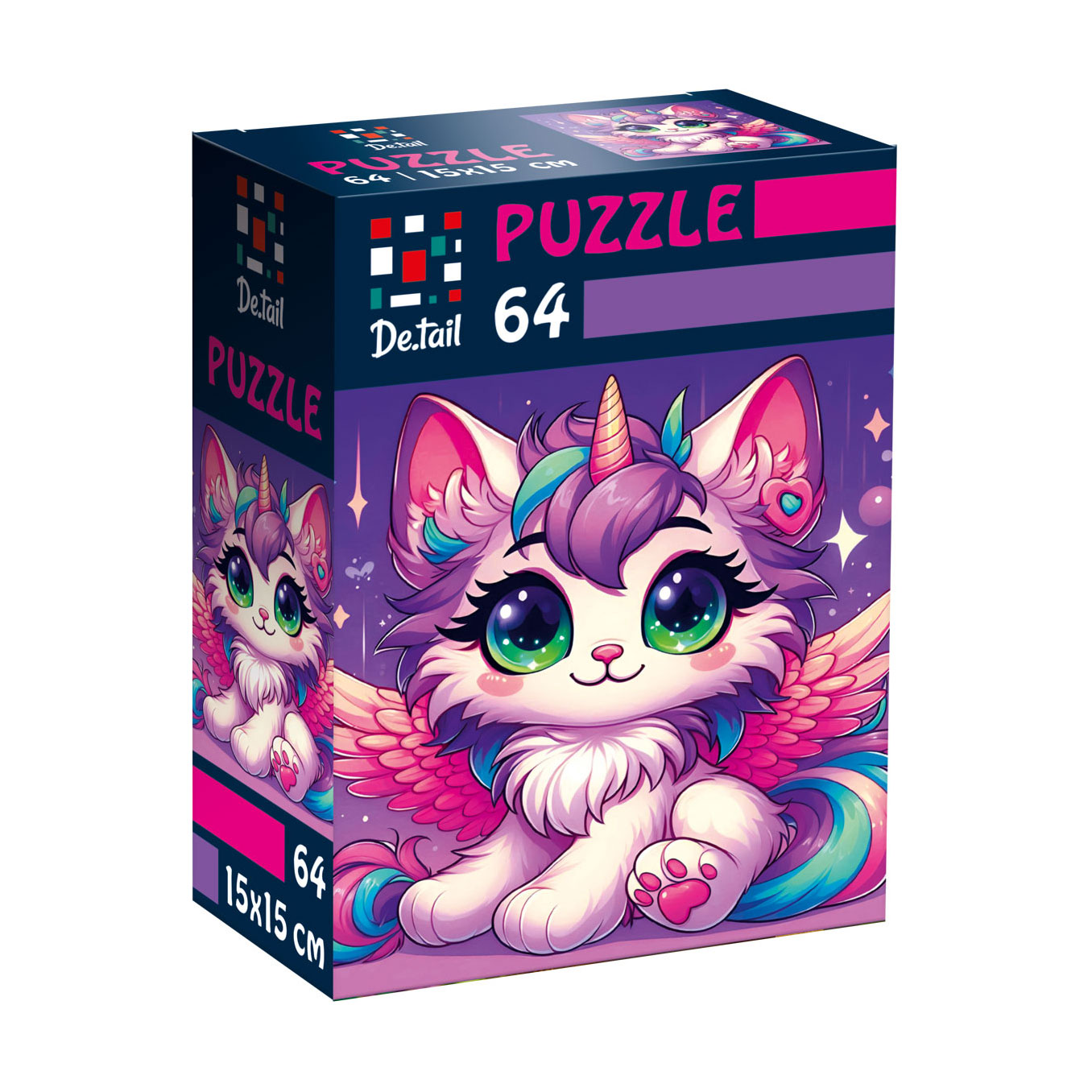 

Пазли De.tail Казкове кошеня, 15*15 см, 64 деталі, від 5 років (DT1234-20)