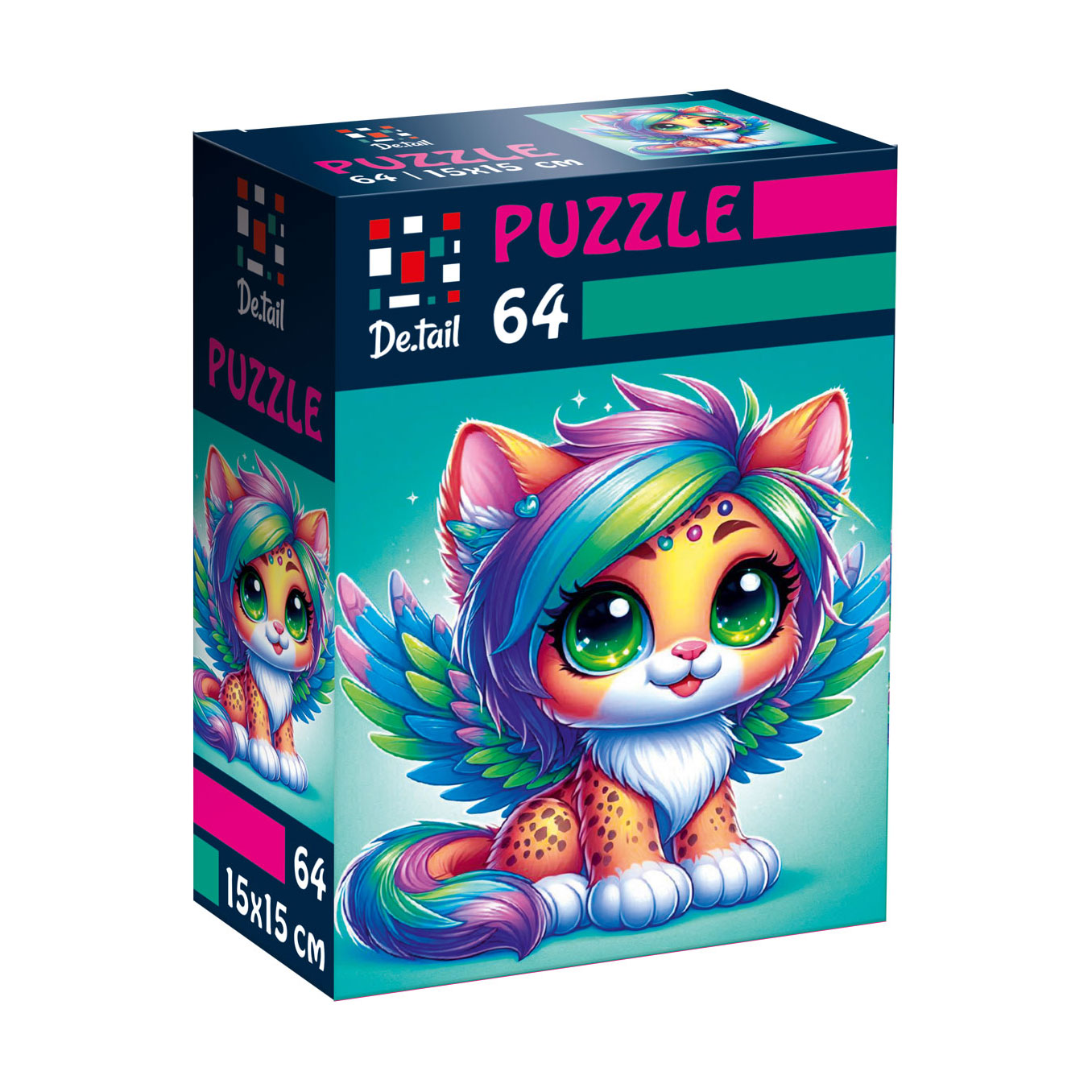 

Пазли De.tail Казковий леопардик, 15*15 см, 64 деталі, від 5 років (DT1234-23)