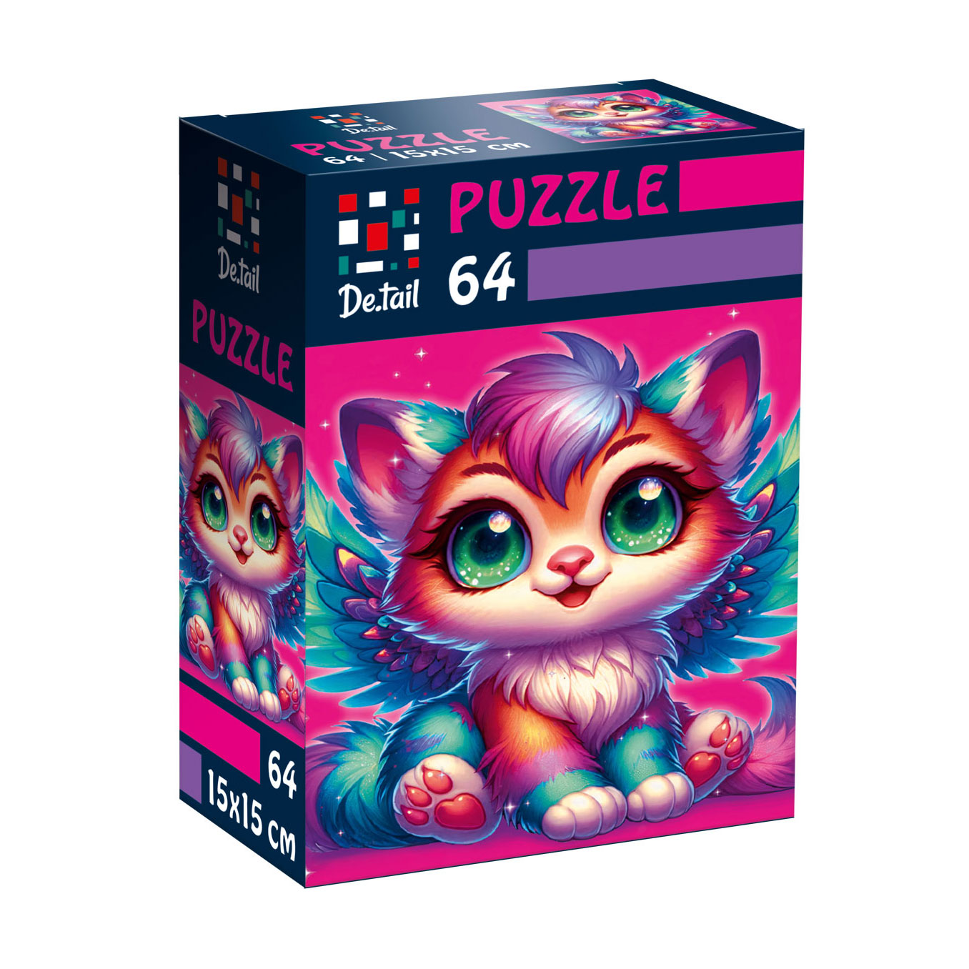 

Пазли De.tail Крилате кошеня, 15*15 см, 64 деталі, від 5 років (DT1234-04)